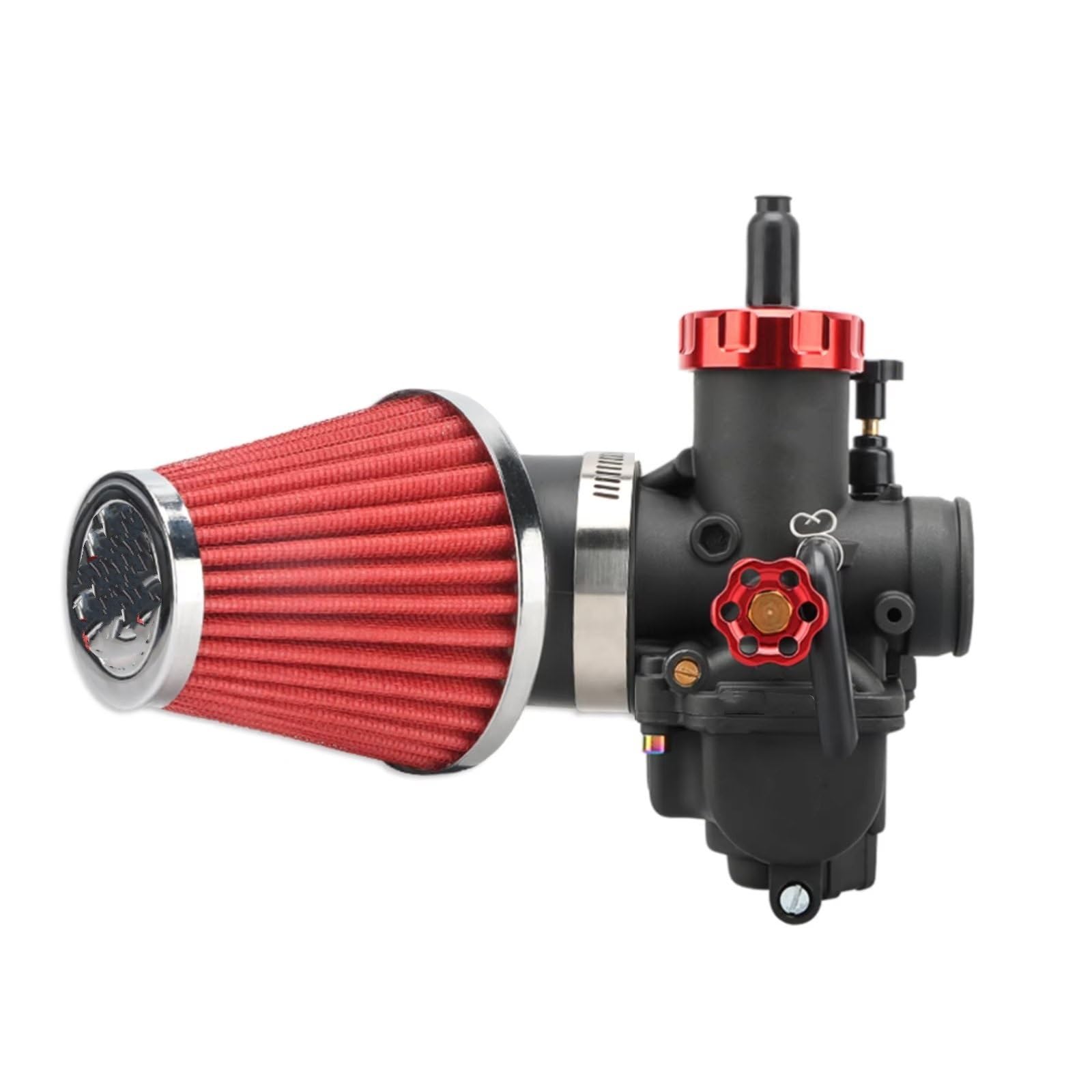 Roller Vergaser Für Suzuki 2T 4T Moto Motor Vergaser Luftfilter Kit PE24mm/26mm/28mm/30mm Mit Carb Jets Vergaser(PEYJ30mmKit) von Rugnipw