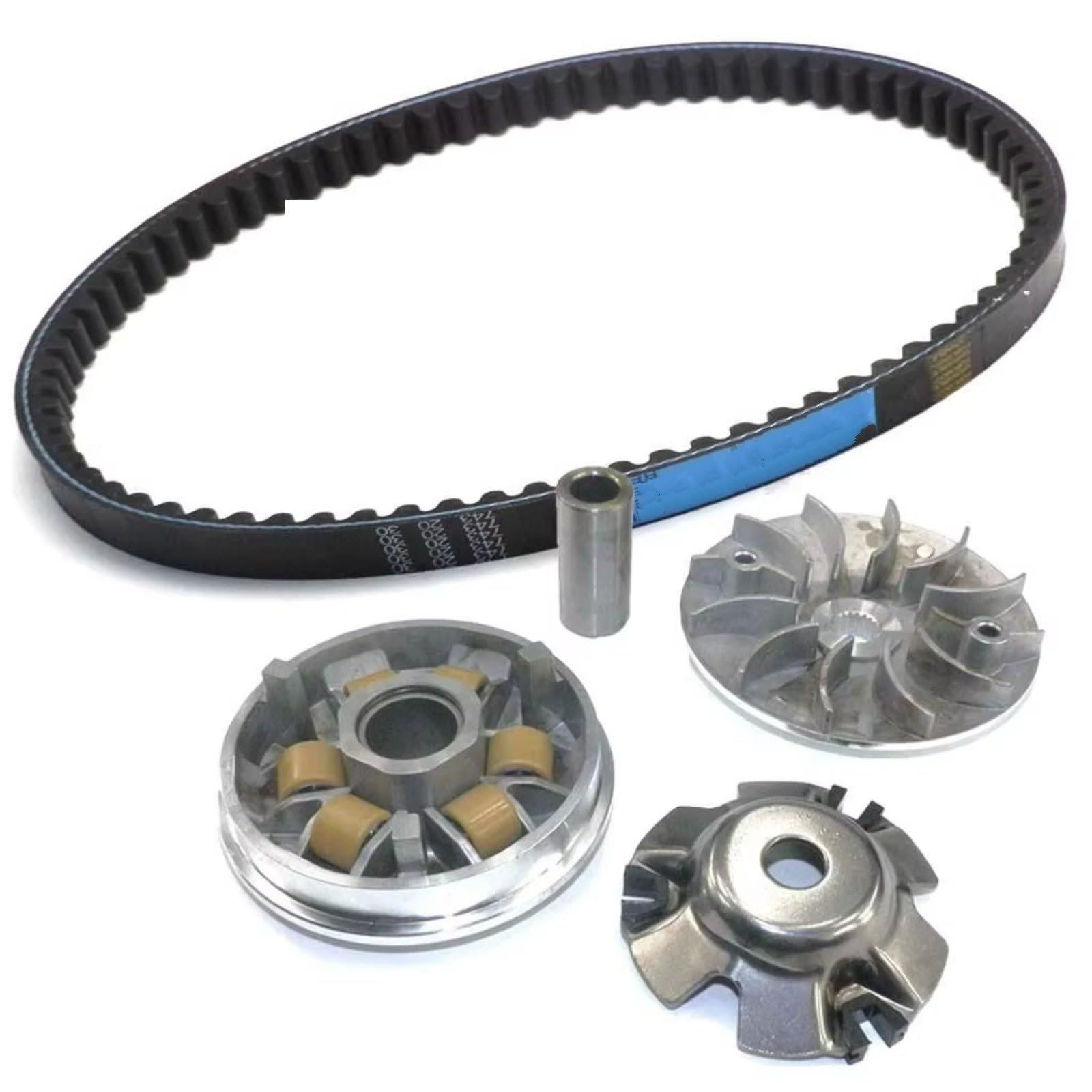Rugnipw Keilriemen Für GY6 125 150cc Roller Moped Für ATV GO Kart Motorrad Fan Kupplung Variator Gewicht Rollen Variator Fan Stick Gürtel 743 832 20 30 Gürtel Antriebsriemen(743 kit) von Rugnipw