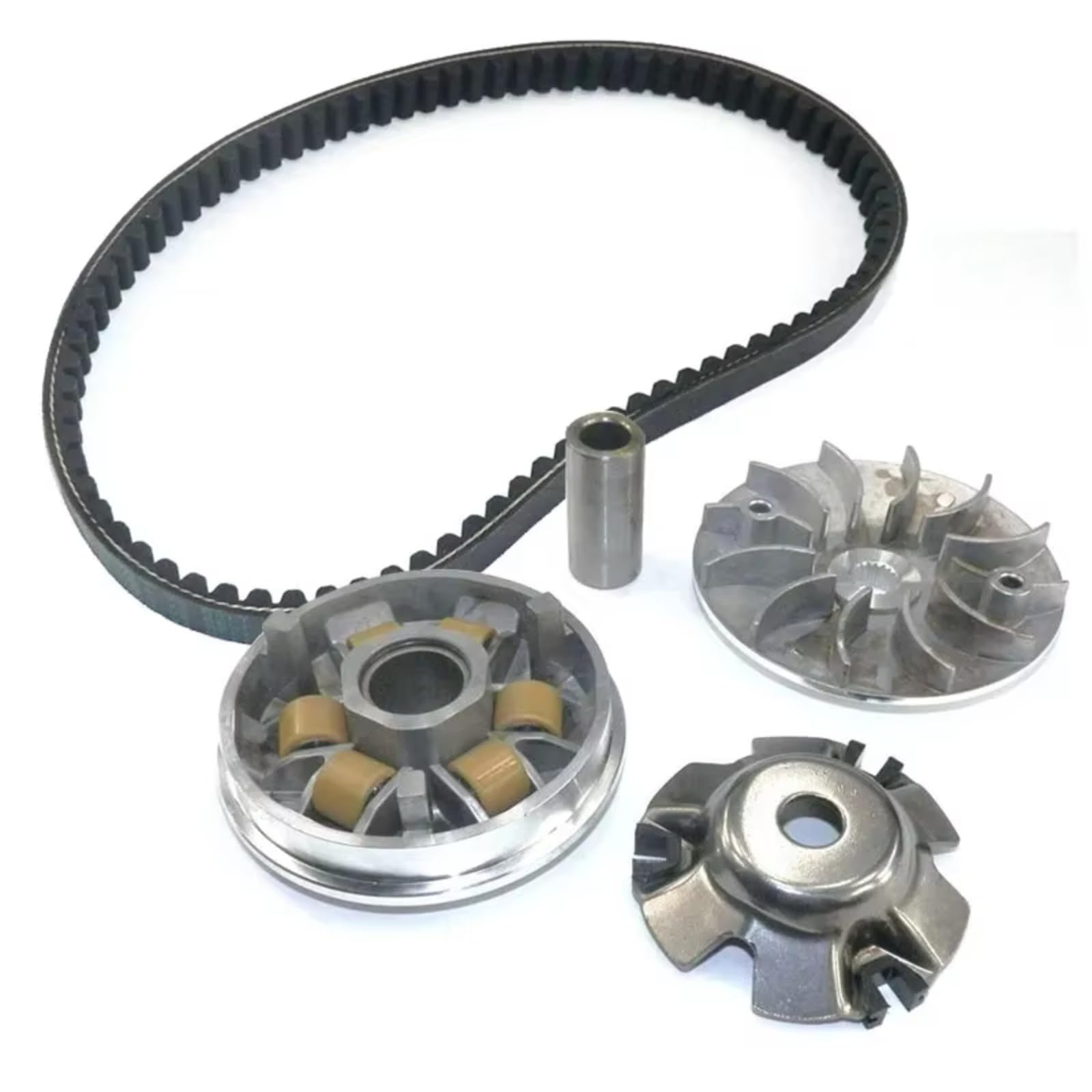 Rugnipw Keilriemen Für GY6 125 150cc Roller Moped Für ATV GO Kart Motorrad Fan Kupplung Variator Gewicht Rollen Variator Fan Stick Gürtel 743 832 20 30 Gürtel Antriebsriemen(835 kit) von Rugnipw