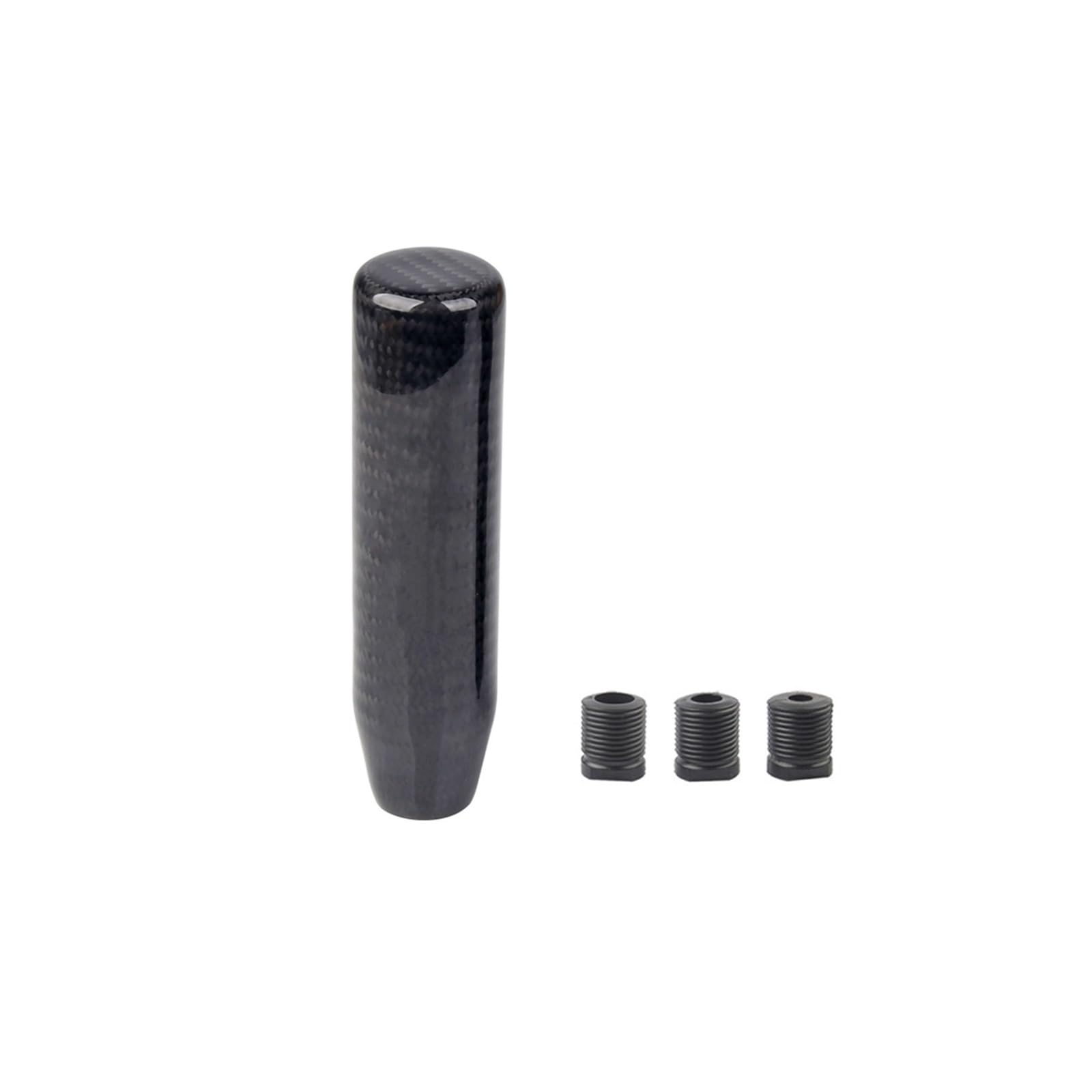 Schalthebelknopf 5/6 Geschwindigkeit Carbon Faser Schaltknauf Universal Form Manuelle Übertragung Schalthebel Knauf 8MM 10MM 12MM Auto Schaltkopf(130mm-LOGO) von Rugnipw