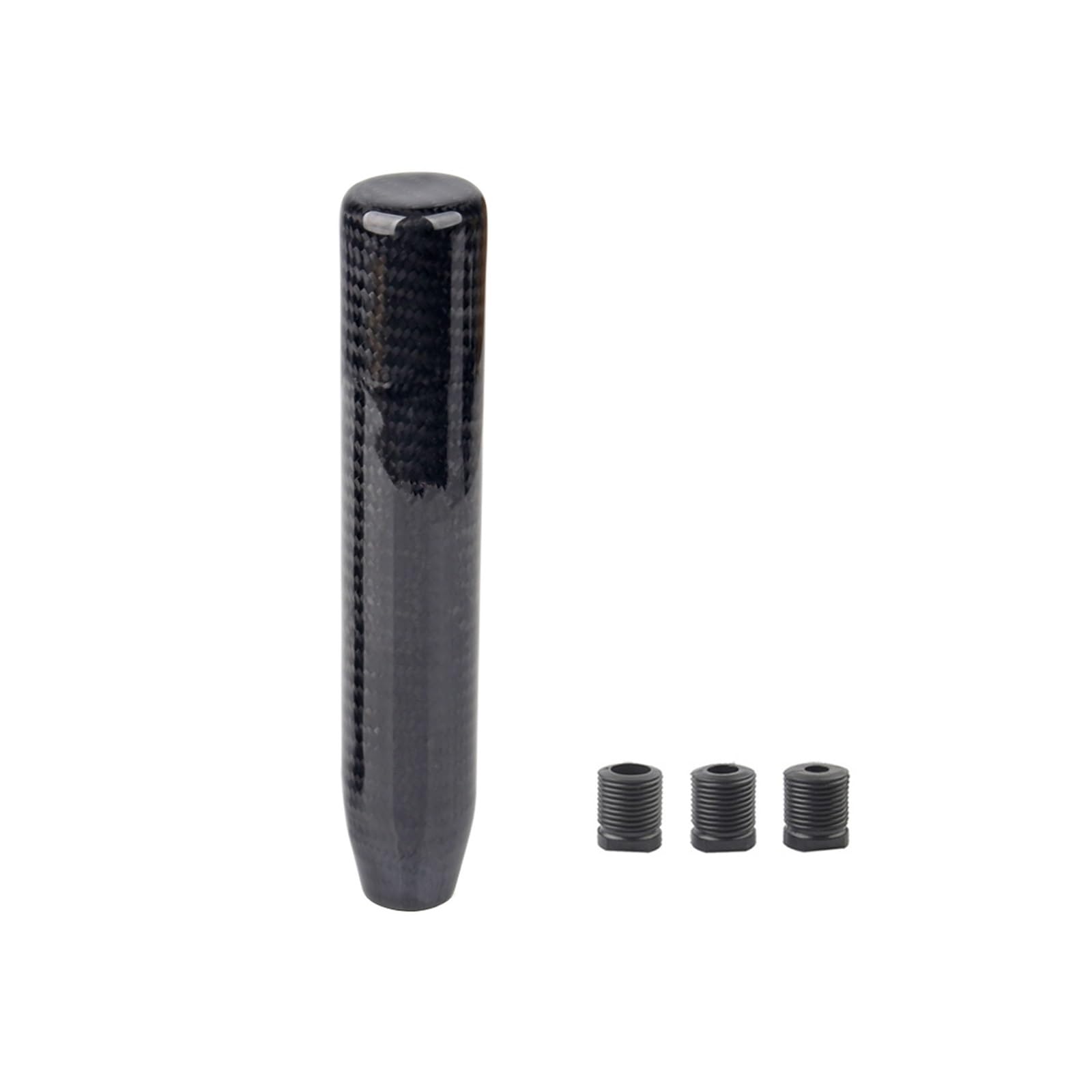 Schalthebelknopf 5/6 Geschwindigkeit Carbon Faser Schaltknauf Universal Form Manuelle Übertragung Schalthebel Knauf 8MM 10MM 12MM Auto Schaltkopf(180mm-LOGO) von Rugnipw