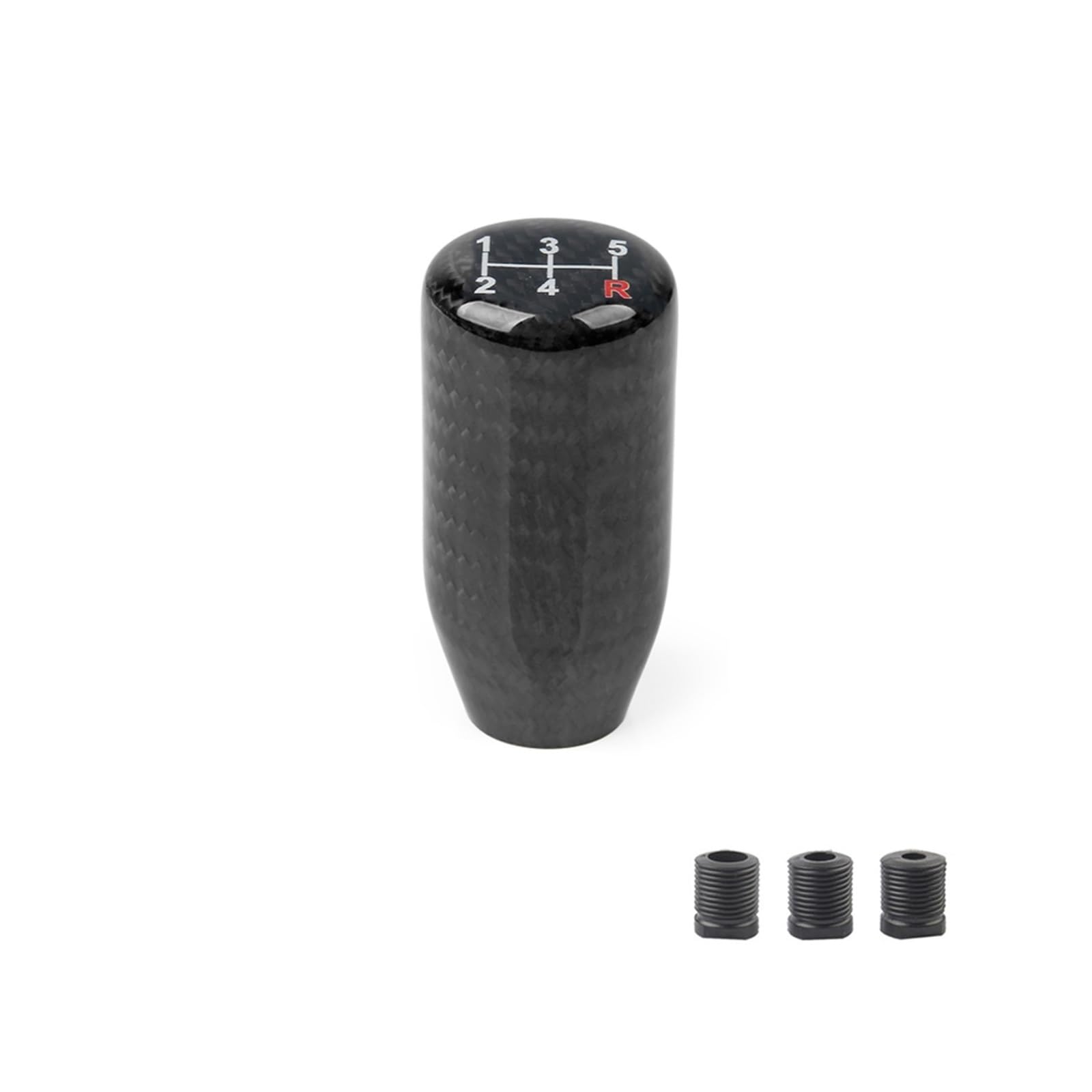 Schalthebelknopf 5/6 Geschwindigkeit Carbon Faser Schaltknauf Universal Form Manuelle Übertragung Schalthebel Knauf 8MM 10MM 12MM Auto Schaltkopf(70mm-5speed) von Rugnipw
