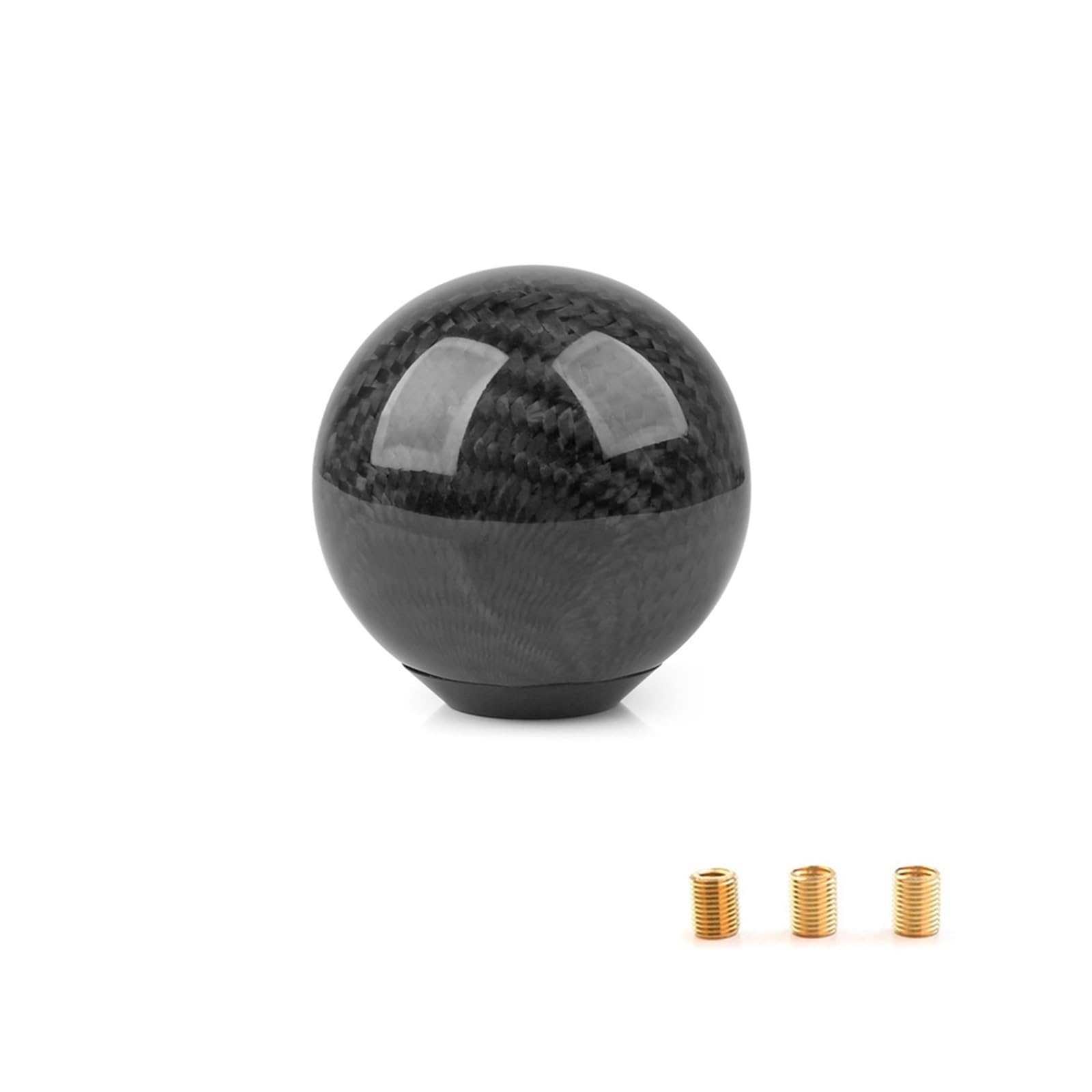 Schalthebelknopf 5/6 Geschwindigkeit Carbon Faser Schaltknauf Universal Form Manuelle Übertragung Schalthebel Knauf 8MM 10MM 12MM Auto Schaltkopf(TW-YX-Black) von Rugnipw