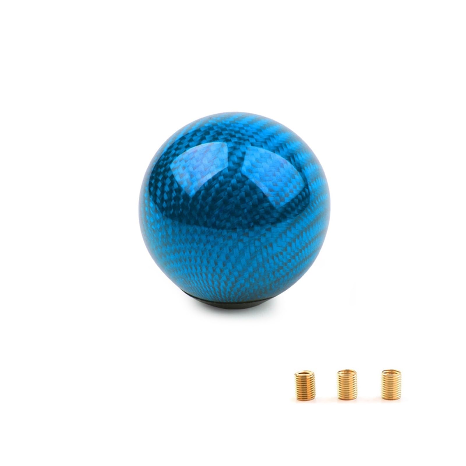 Schalthebelknopf 5/6 Geschwindigkeit Carbon Faser Schaltknauf Universal Form Manuelle Übertragung Schalthebel Knauf 8MM 10MM 12MM Auto Schaltkopf(TW-YX-Blue) von Rugnipw