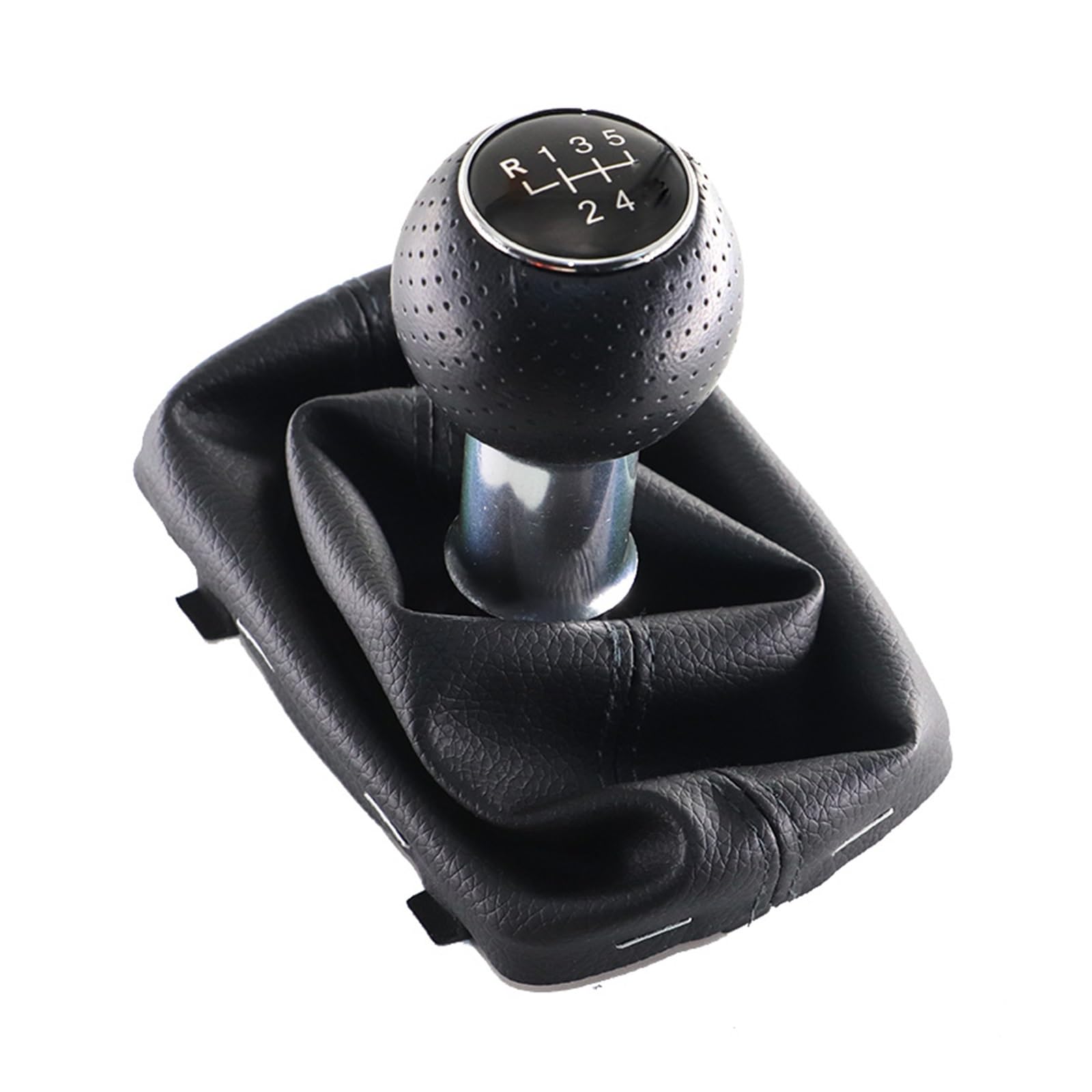 Schalthebelknopf Für A3 S3 8L 5 Geschwindigkeit Getriebe Shift Stick Hebel Knopf Gamasche Gaitor Boot Abdeckung 12MM Auto Schaltkopf(R12345 ONE SET) von Rugnipw