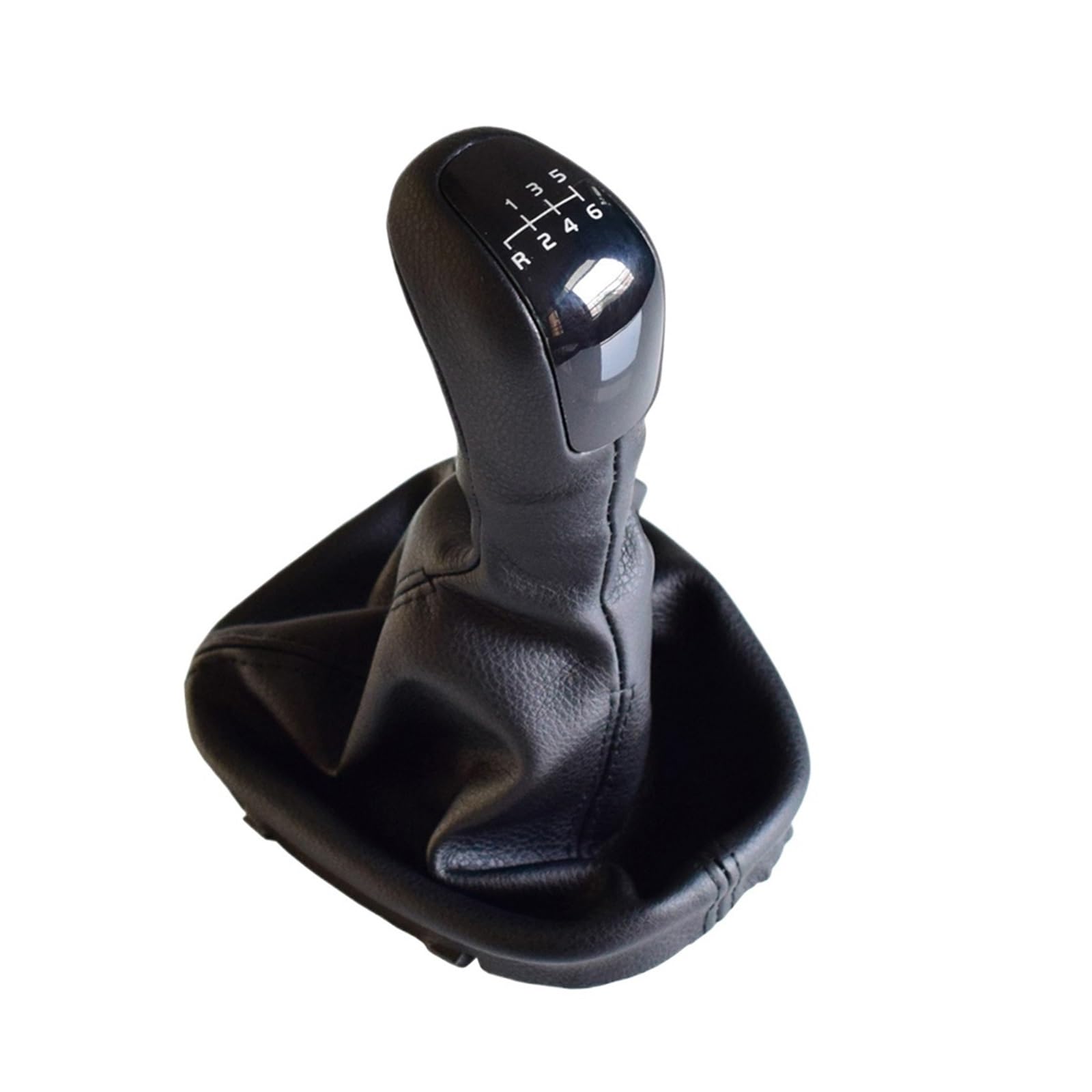 Schalthebelknopf Für Benz C Klasse W203 S203 Leder Gaitor Boot Abdeckung Schalthebel Knopf Stick Shifter Manuelle 5/6 Geschwindigkeit Auto Schaltkopf(6-Speed) von Rugnipw