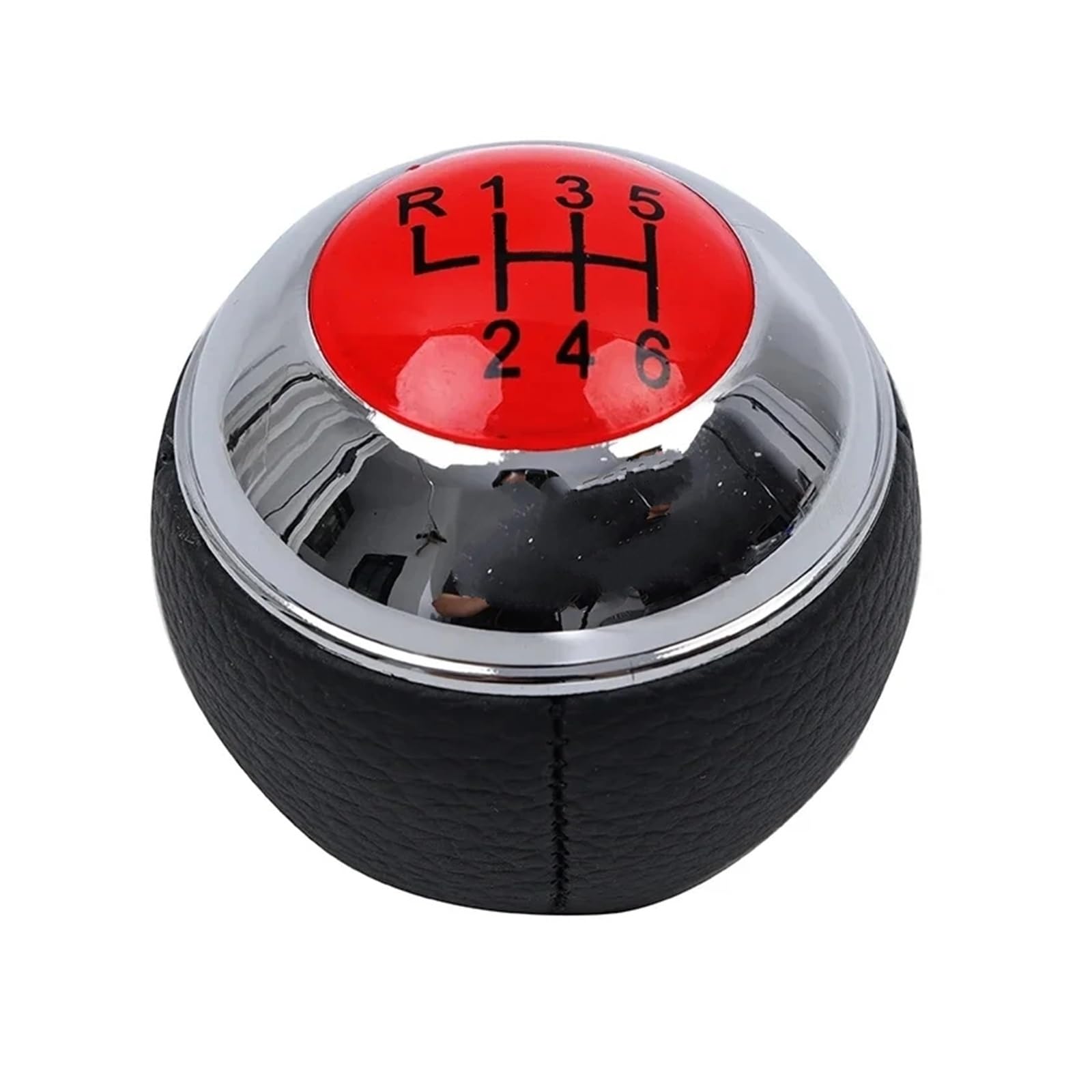Schalthebelknopf Für MINI Für COOPER R55 R56 R57 R58 R59 R60 R61 Auto Schaltknauf Hebel HandBall 5/6 Geschwindigkeit Auto Schaltkopf(RED 6SPEED) von Rugnipw