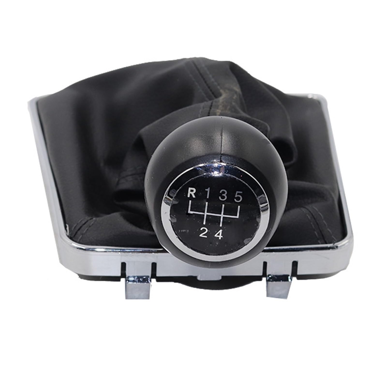 Schalthebelknopf Für Opel Für Astra Für GTC Für Coupe AS AH/C 05-10 Getriebemanschette Stickgriff 6/5 Gang Leder Shift Schaltknauf Auto Schaltkopf(A black line) von Rugnipw