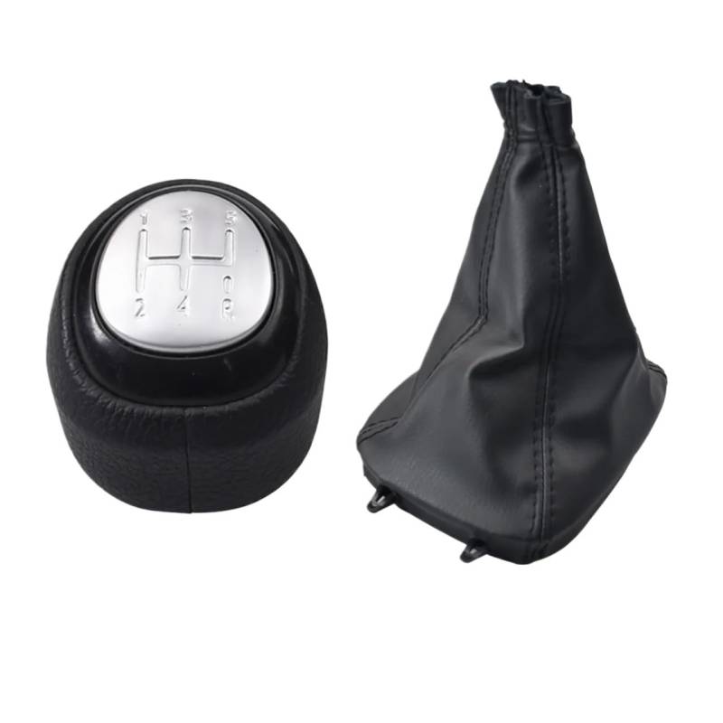 Schalthebelknopf Für SAAB 93 9-3 SS 2003-2012 Schaltknauf PU Leder Gamasche Boot Abdeckung Fall Hebel Shifter 5/6 Geschwindigkeit Auto Schaltkopf(12345R Set) von Rugnipw