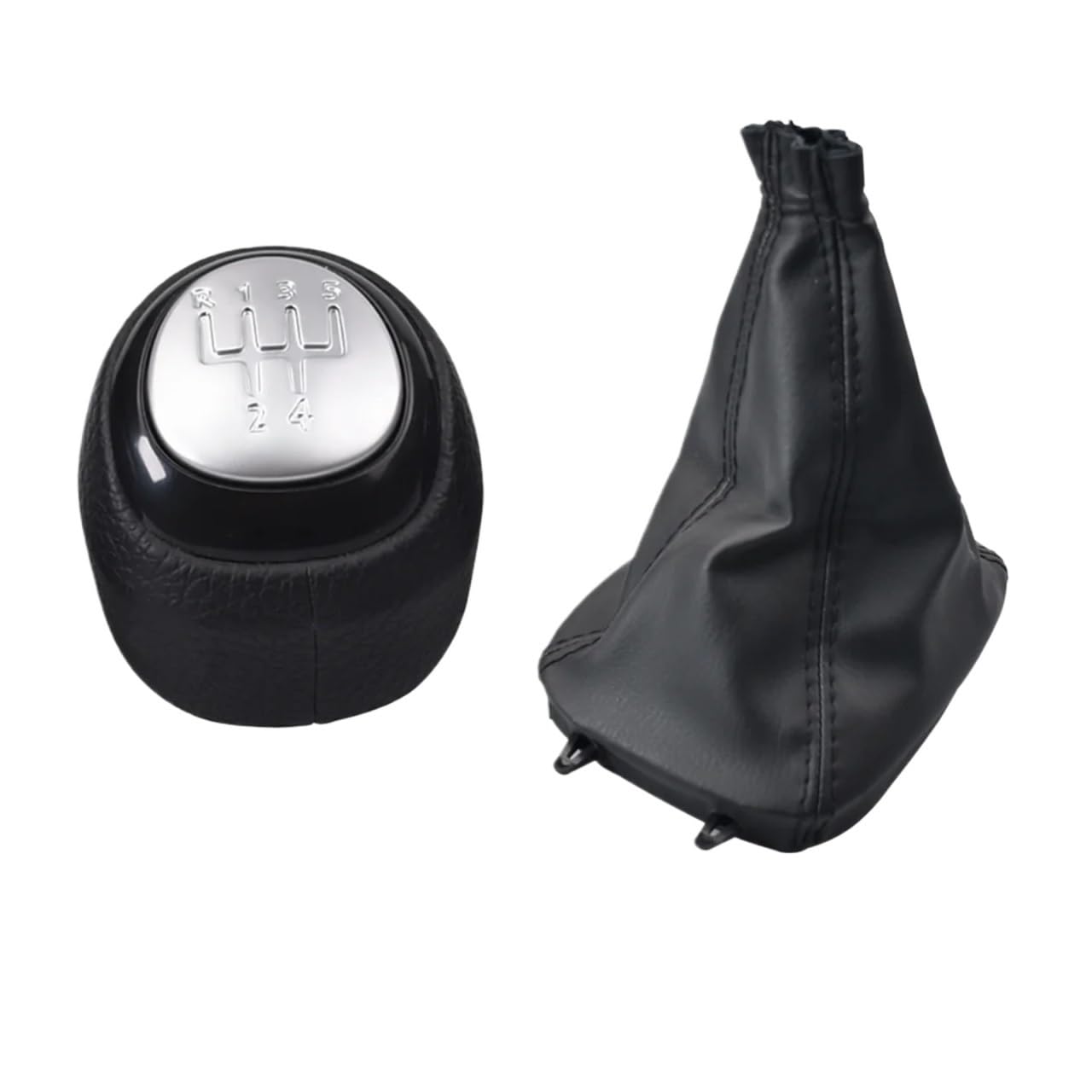 Schalthebelknopf Für SAAB 93 9-3 SS 2003-2012 Schaltknauf PU Leder Gamasche Boot Abdeckung Fall Hebel Shifter 5/6 Geschwindigkeit Auto Schaltkopf(R12345 Set) von Rugnipw