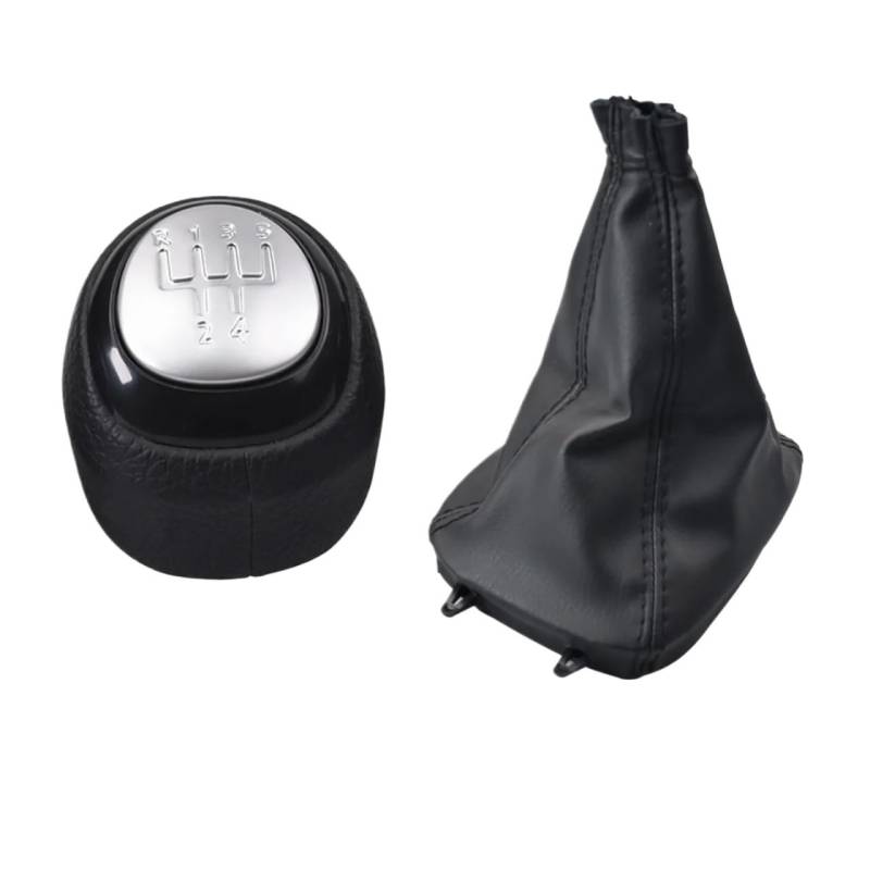 Schalthebelknopf Für SAAB 93 9-3 SS 2003-2012 Schaltknauf PU Leder Gamasche Boot Abdeckung Fall Hebel Shifter 5/6 Geschwindigkeit Auto Schaltkopf(R12345 Set) von Rugnipw