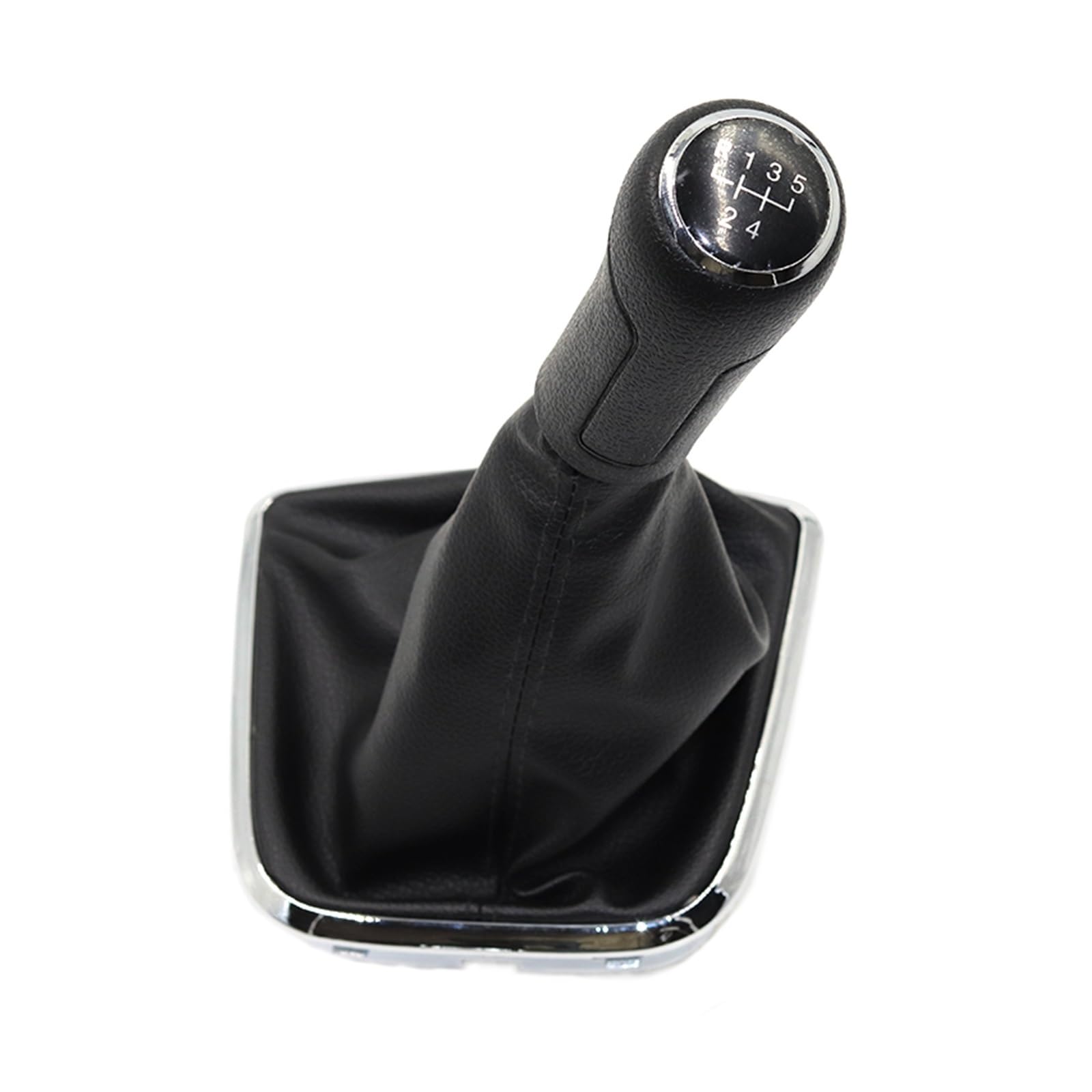 Schalthebelknopf Für VW Für POLO 6R 2009-2014 5/6 Geschwindigkeit Auto Shift Schaltknauf Hebel Gaitor Boot Abdeckung Auto Schaltkopf(R12345 type 6) von Rugnipw