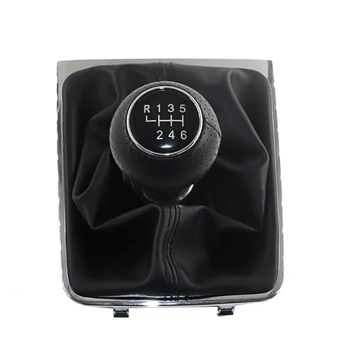 Schalthebelknopf Für VW Für Passat B7 CC 2011-2015 Schalthebel Schaltknauf Getriebe Schaltknauf Boot Leder Auto Schaltkopf(Type 7) von Rugnipw