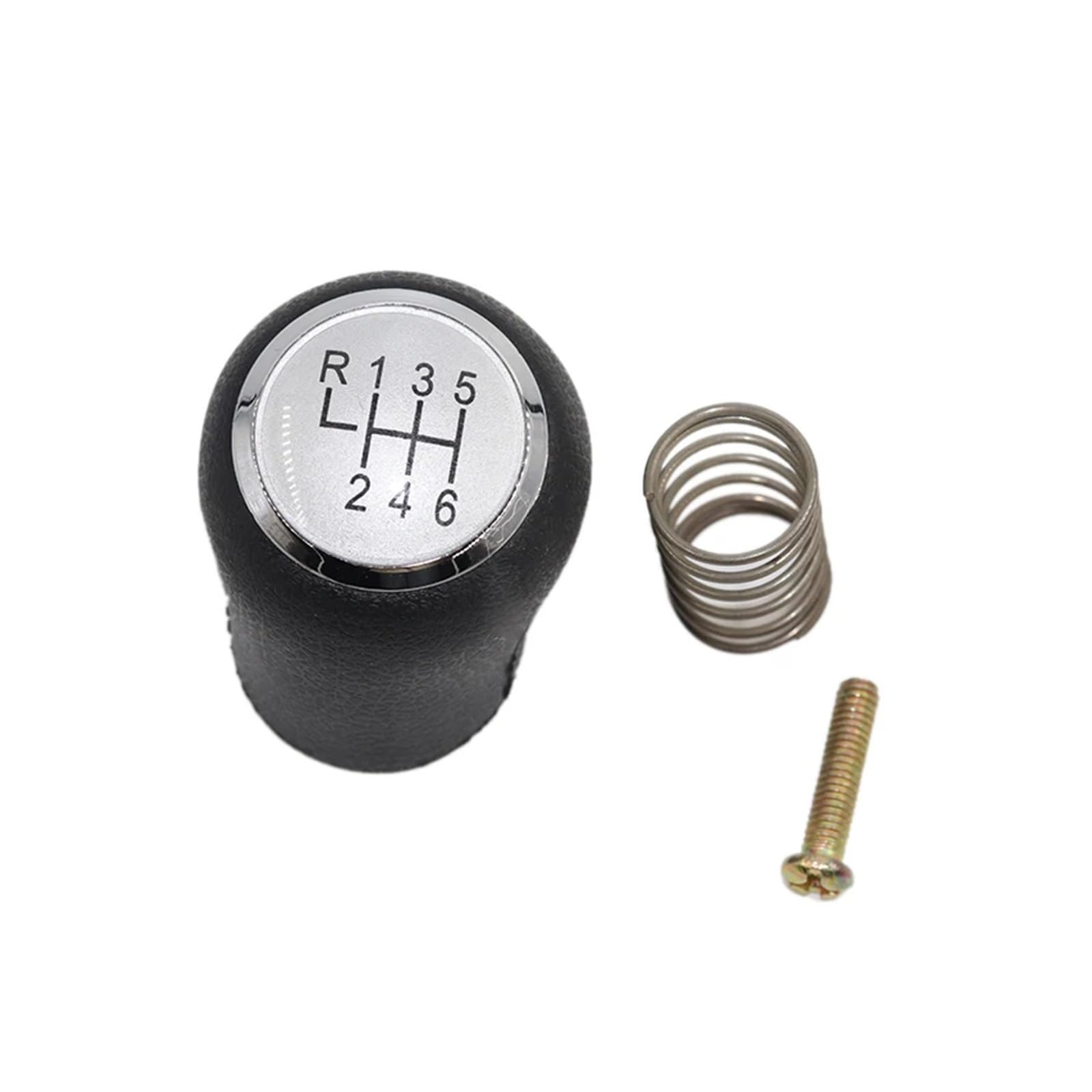Schalthebelknopf Für VW Für Transporter T5 T5.1 T6 2003 2005-2015 Auto Schaltknauf 5/6 Gang Schalthebel Stick Gamasche Boot Abdeckung Auto Schaltkopf(6 speed silver) von Rugnipw