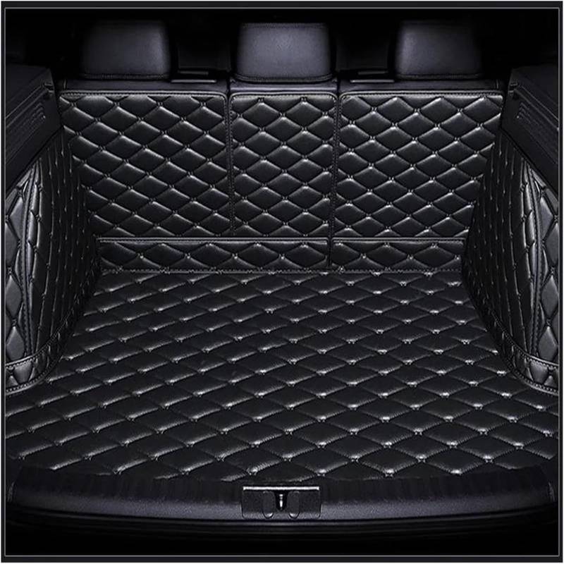 Voller Surround Auto Leder Kofferraummatten für Range Rover Sport 2010-2013 All-Weather Boot Liner, Kofferraum Schutzmatte Wasserdicht Kratzfeste Kofferraumschutz Innere ZubehöR, B/Black von RuiYiL