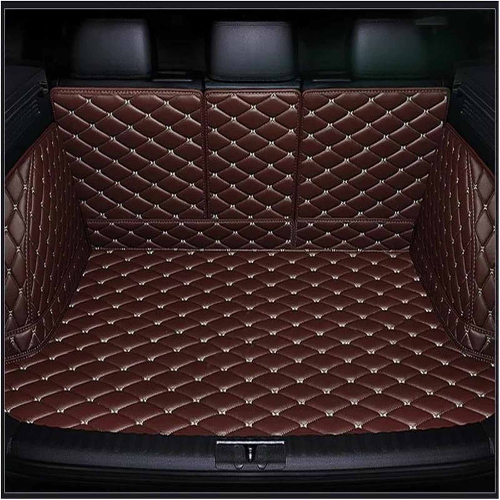 Voller Surround Auto Leder Kofferraummatten für Range Rover Sport 2010-2013 All-Weather Boot Liner, Kofferraum Schutzmatte Wasserdicht Kratzfeste Kofferraumschutz Innere ZubehöR, E/Brown Voller Surround Auto Leder Kofferraummatten für Range Rover Sport 2010-2013 All-Weather Boot Liner, Kofferraum Schutzmatte Wasserdicht Kratzfeste Kofferraumschutz Innere ZubehöR, E/Brown von RuiYiL