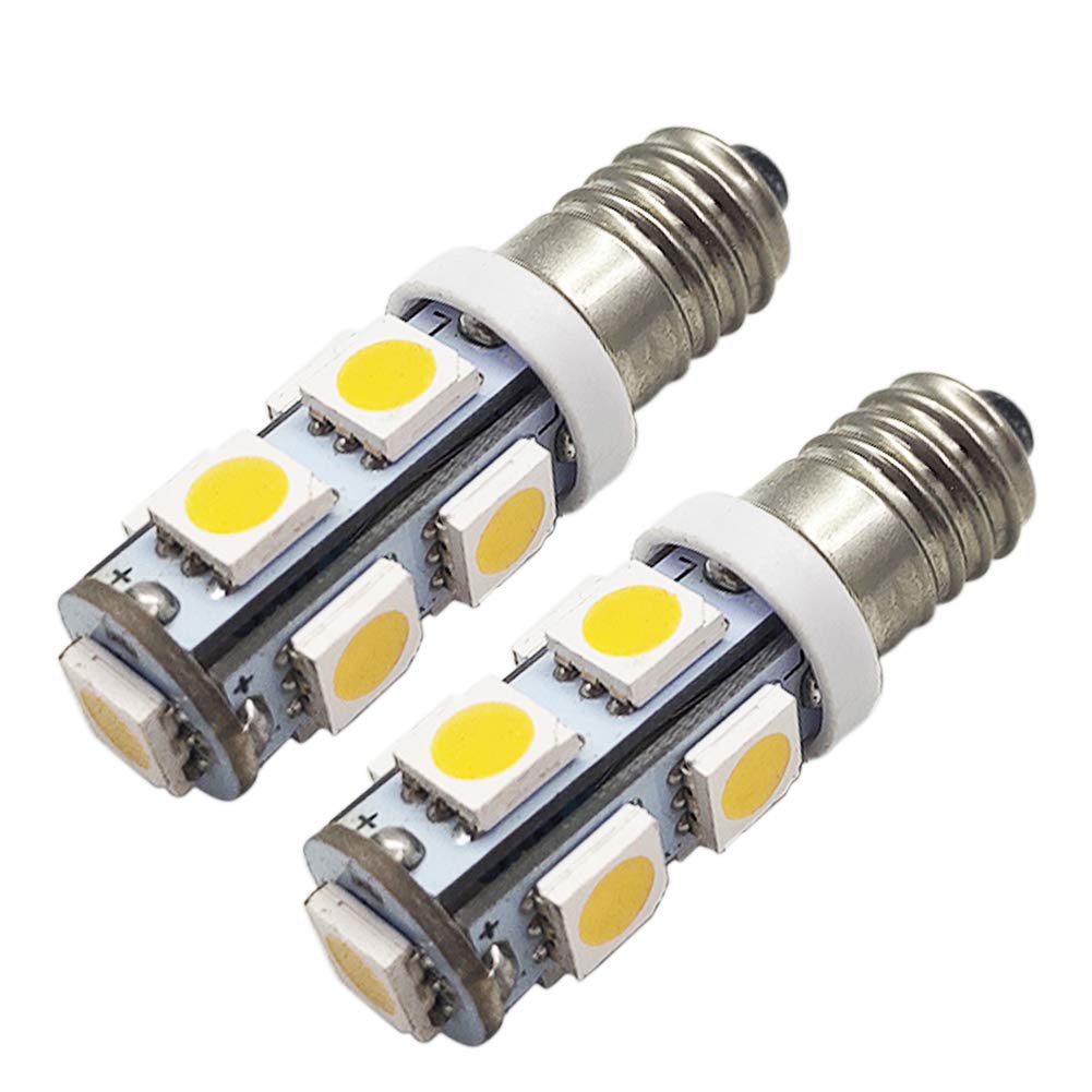Ruiandsion 2 Stück E10 LED Lampe Warmweiß 5050 9SMD 12V E10 Miniatur-LED-Glühlampen mit Schraubensockel 12V Taschenlampe Taschenlampe Arbeitslicht Ruiandsion 2 Stück E10 LED Lampe Warmweiß 5050 9SMD 12V E10 Miniatur-LED-Glühlampen mit Schraubensockel 12V Taschenlampe Taschenlampe Arbeitslicht von Ruiandsion