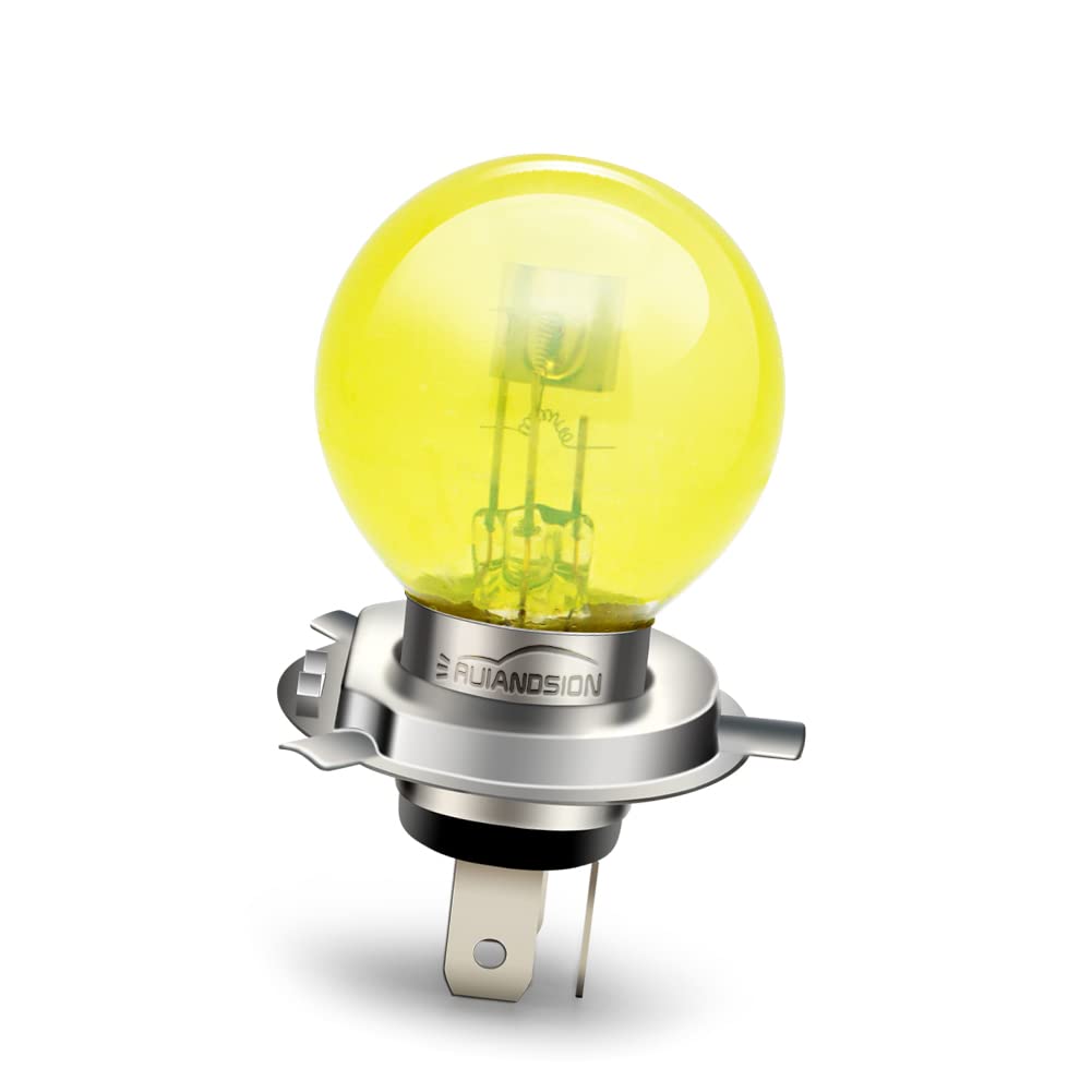 Ruiandsion P43T H4 Halogen Glühbirne 6V Scheinwerfer 45/40W 6 Volt Gelb Auto Motorrad Scheinwerfer Ruiandsion P43T H4 Halogen Glühbirne 6V Scheinwerfer 45/40W 6 Volt Gelb Auto Motorrad Scheinwerfer von Ruiandsion