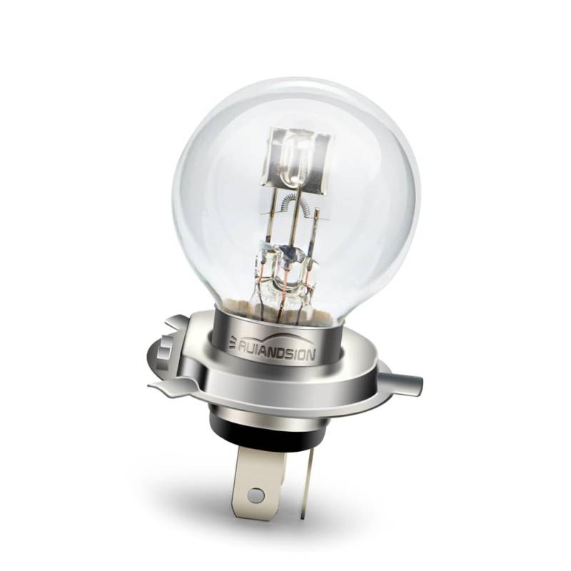 Ruiandsion P43T H4 Halogen-Glühbirne 6V Scheinwerfer 45/40W 6 Volt warmweißes Auto Motorrad Stirnlampe von Ruiandsion