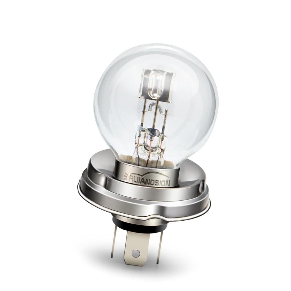 Ruiandsion P45T Halogen-Glühbirne 6V Scheinwerfer 45/40W 6 Volt warmweißer Auto-Motorrad-Scheinwerfer Ruiandsion P45T Halogen-Glühbirne 6V Scheinwerfer 45/40W 6 Volt warmweißer Auto-Motorrad-Scheinwerfer von Ruiandsion
