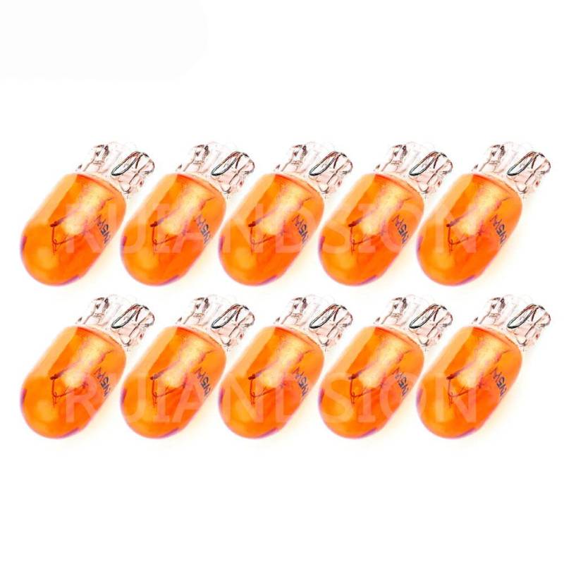 Ruiandsion T10 194 Halogen Glühbirnen Amber Gelb 168 2825 12V Innenraum Kuppel Karte Armaturenbrett Lichter, Nicht-Polarität (Packung mit 10) von Ruiandsion