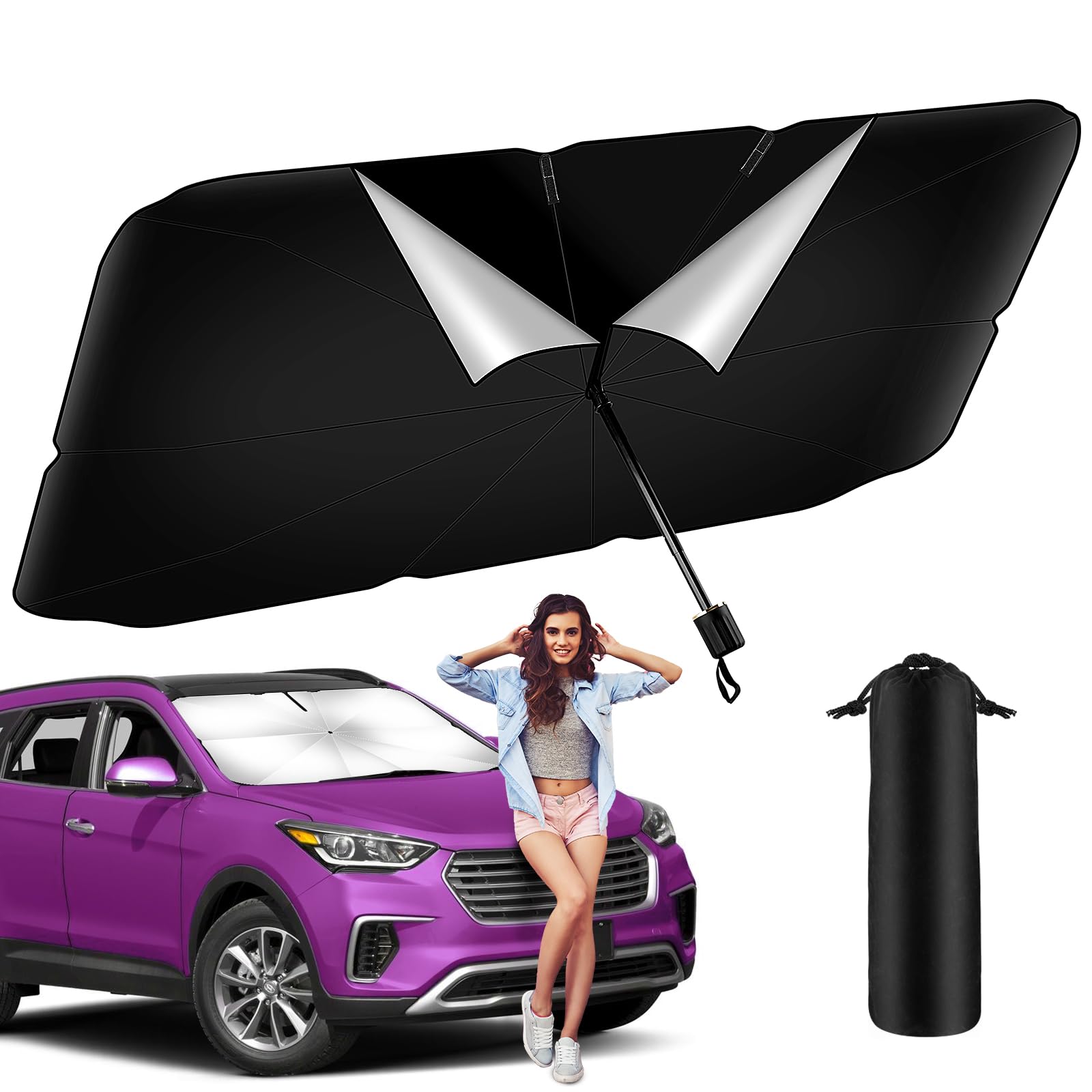 Sonnenschutz Auto Frontscheibe 2025 Aufrüstung Windschutzscheibe Sonnenschutz, Sonnenschirm Auto Frontscheibe Hergestellt aus zertifiziertem UV-Schutz Doppellagigem 240T High Density Backing. Sonnenschutz Auto Frontscheibe 2025 Aufrüstung Windschutzscheibe Sonnenschutz, Sonnenschirm Auto Frontscheibe Hergestellt aus zertifiziertem UV-Schutz Doppellagigem 240T High Density Backing. von Ruibinlee