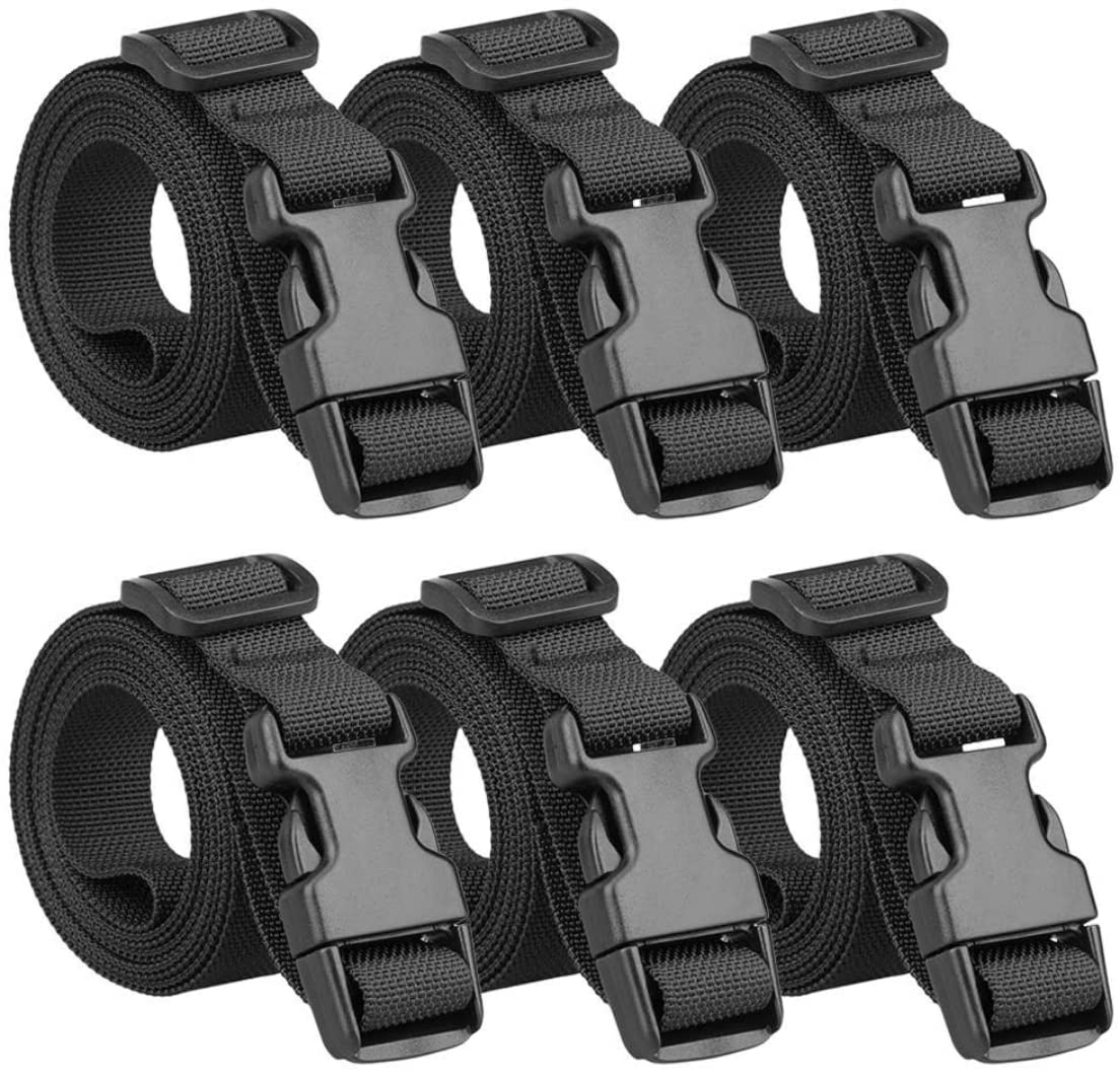 Koffergurt Kofferband Gepäckgurte, 6 Stück Koffergurt Gurtband 25mm Nylon Gepäckgurt Schwarz mit Verstellbare Schnallen Packriemen Reisezubehör Sicher Reisen Verschließen Koffer für Rucksack Zelt Koffergurt Kofferband Gepäckgurte, 6 Stück Koffergurt Gurtband 25mm Nylon Gepäckgurt Schwarz mit Verstellbare Schnallen Packriemen Reisezubehör Sicher Reisen Verschließen Koffer für Rucksack Zelt von Ruicaifu