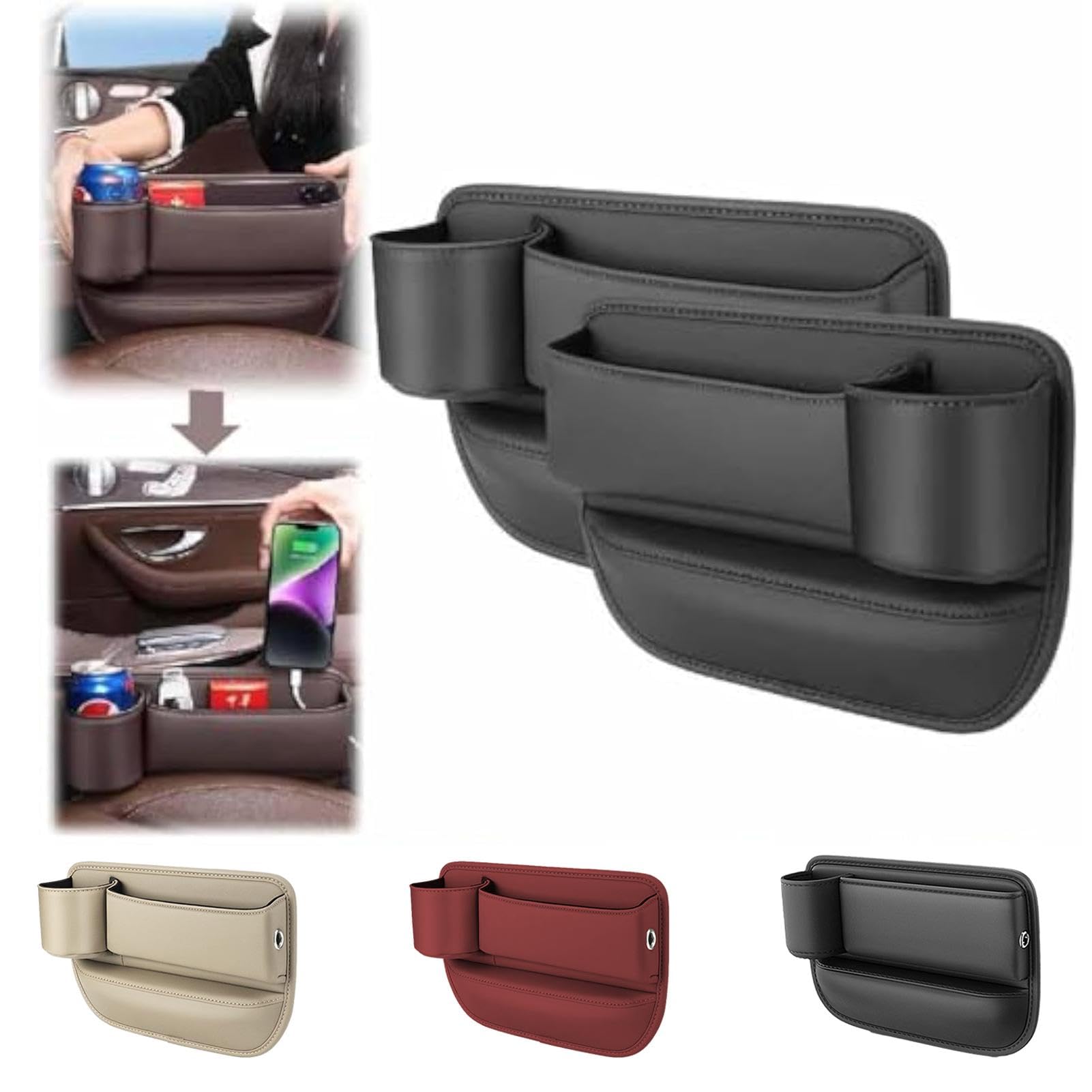 Autositz Organizer, Aufbewahrungsbox Für Autositz Lücken, Auto Lückenfüller Für Autositze - Konsolen & Organizer Getränkehalter | Bequeme Tabletts Und Taschen. Aufbewahrungsbox Für Autositze Autositz Organizer, Aufbewahrungsbox Für Autositz Lücken, Auto Lückenfüller Für Autositze - Konsolen & Organizer Getränkehalter | Bequeme Tabletts Und Taschen. Aufbewahrungsbox Für Autositze von Ruilonghai