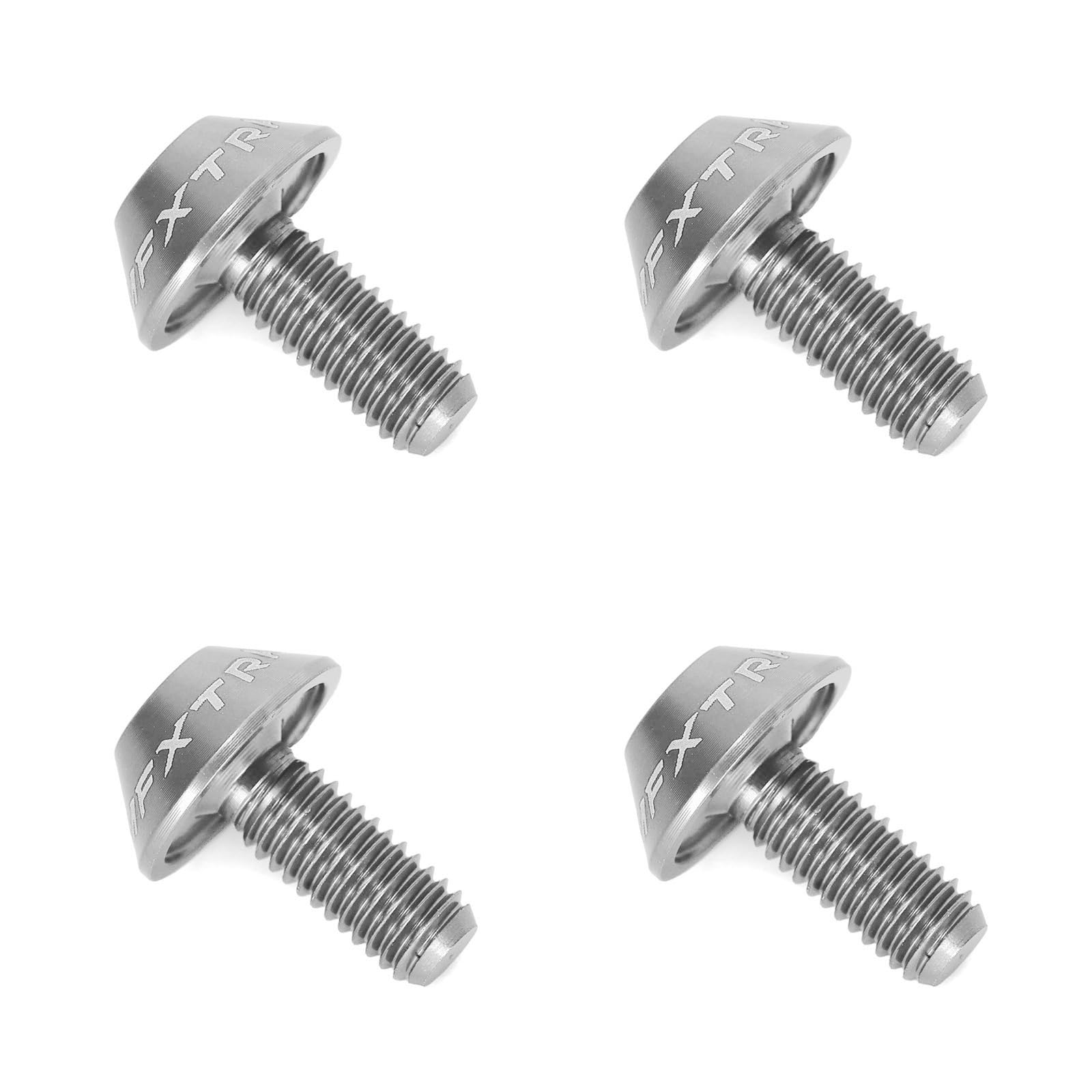Ruimou 4 Stück M5 x 12 mm Schrauben, Fahrrad-Trinkflaschenhalter Sechskantschrauben, für Fahrrad-Wasserflaschenhalter (Silber) von Ruimou