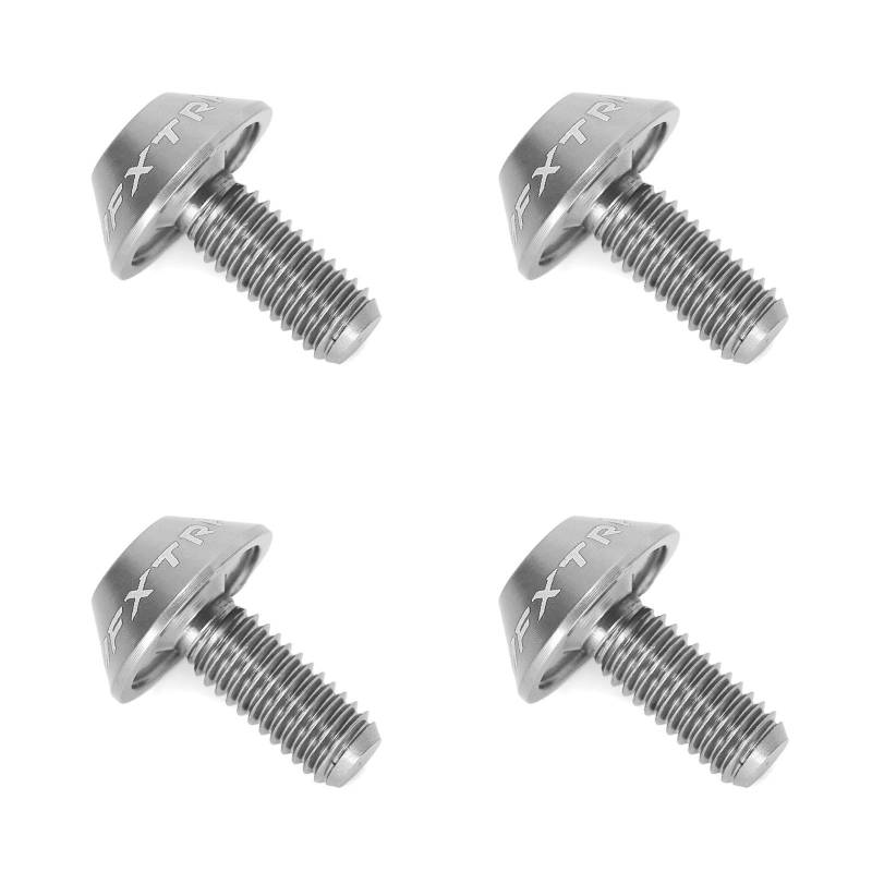 Ruimou 4 Stück M5 x 12 mm Schrauben, Fahrrad-Trinkflaschenhalter Sechskantschrauben, für Fahrrad-Wasserflaschenhalter (Silber) von Ruimou