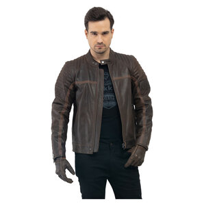 Rukka Yorkton Herrenlederjacke Braun von Rukka