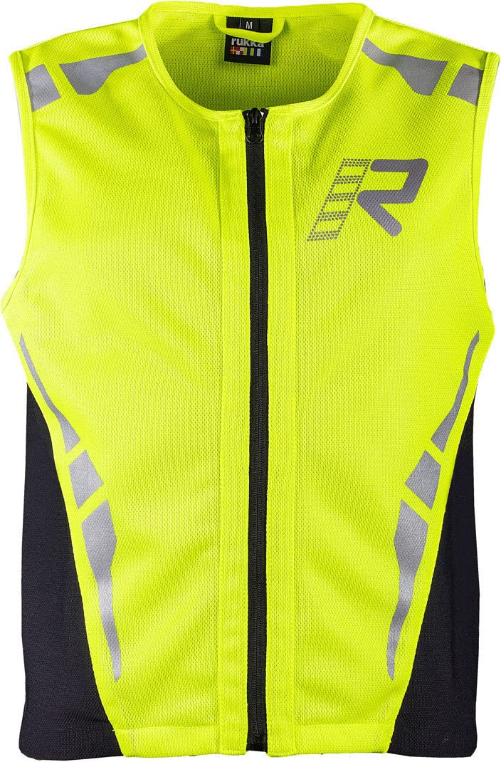 Warnweste Rukka Visvest Neongelb Leuchtweste 3M-Reflexmaterial, 4XL von Rukka