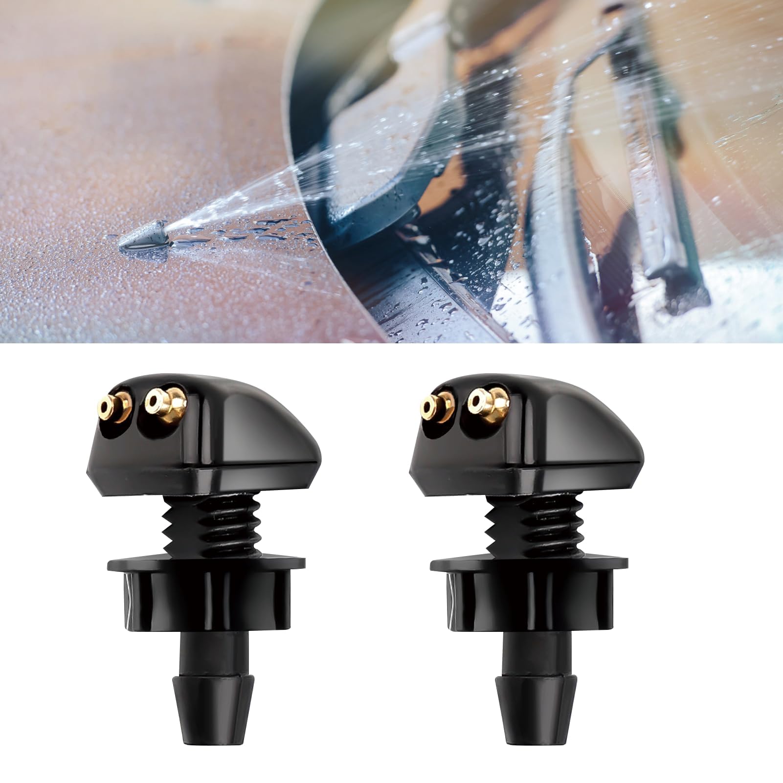 2 Stück Heckwischer Waschdüse Windschutzscheibe Sprayer, Frontscheibenwaschpumpe Universal Wischersprühdüsen Auto Frontscheibenwischer Düsenspritze Nozzle Spritzdüse Wischer Waschdüsen Austausch 2 Stück Heckwischer Waschdüse Windschutzscheibe Sprayer, Frontscheibenwaschpumpe Universal Wischersprühdüsen Auto Frontscheibenwischer Düsenspritze Nozzle Spritzdüse Wischer Waschdüsen Austausch von Rumgug