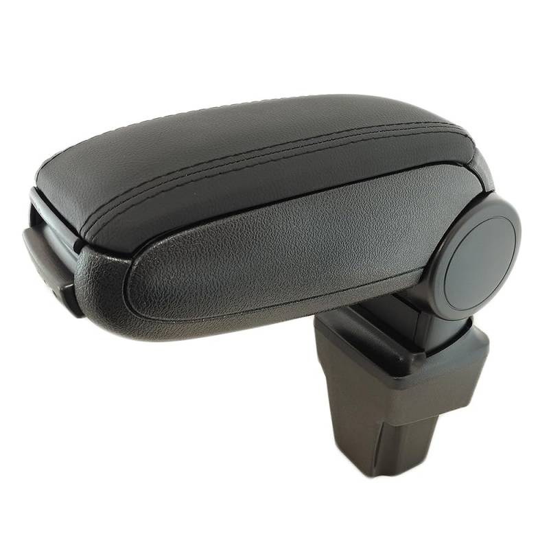 Rumplex Armlehne Auto Mittelarmlehne Mittelkonsole Organizer Konsole Armlehnenbox Kompatibel mit Renault Express 2021 + Schwarz Leder Staufach Ablagefach von Rumplex