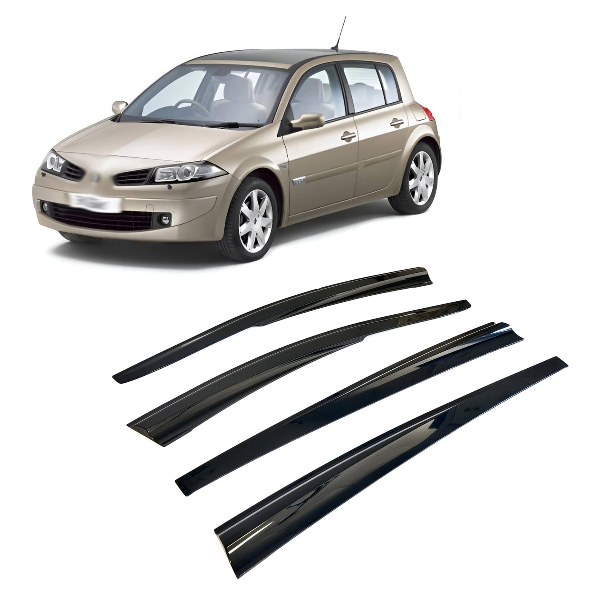 Rumplex Windabweiser Luftabweiser Regenabweiser Seitenfensterabweiser Kompatibel mit Renault Megane III Schrägheck 2009-2016 Autofenster Regenschutz Regenabweiser Anklebbare Deflektoren 4 Stück Rumplex Windabweiser Luftabweiser Regenabweiser Seitenfensterabweiser Kompatibel mit Renault Megane III Schrägheck 2009-2016 Autofenster Regenschutz Regenabweiser Anklebbare Deflektoren 4 Stück von Rumplex