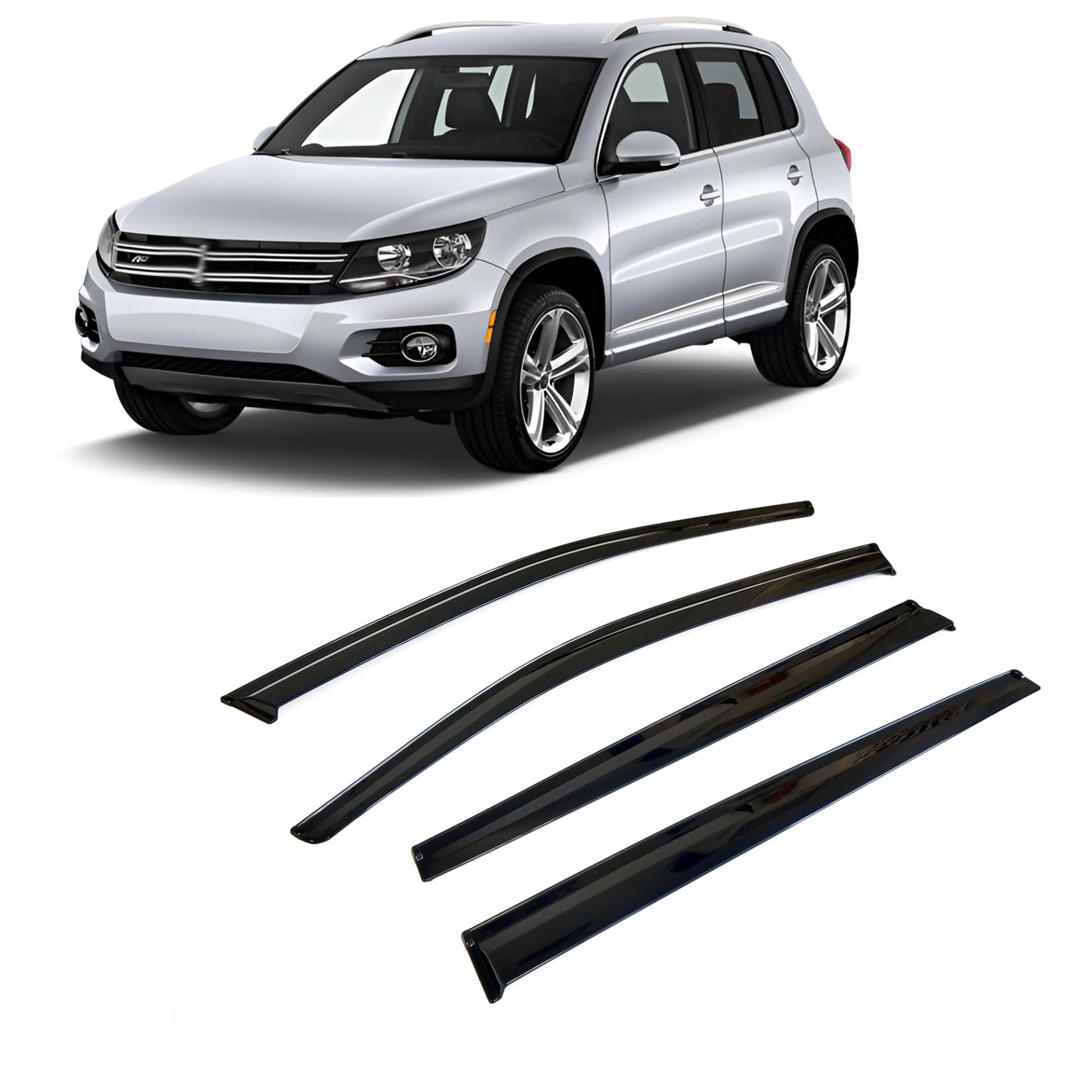 Rumplex Windabweiser Luftabweiser Regenabweiser Seitenfensterabweiser Kompatibel mit VW Tiguan 2016-2024 Autofenster Regenschutz Regenabweiser Anklebbare Deflektoren 4 Stück Rumplex Windabweiser Luftabweiser Regenabweiser Seitenfensterabweiser Kompatibel mit VW Tiguan 2016-2024 Autofenster Regenschutz Regenabweiser Anklebbare Deflektoren 4 Stück von Rumplex