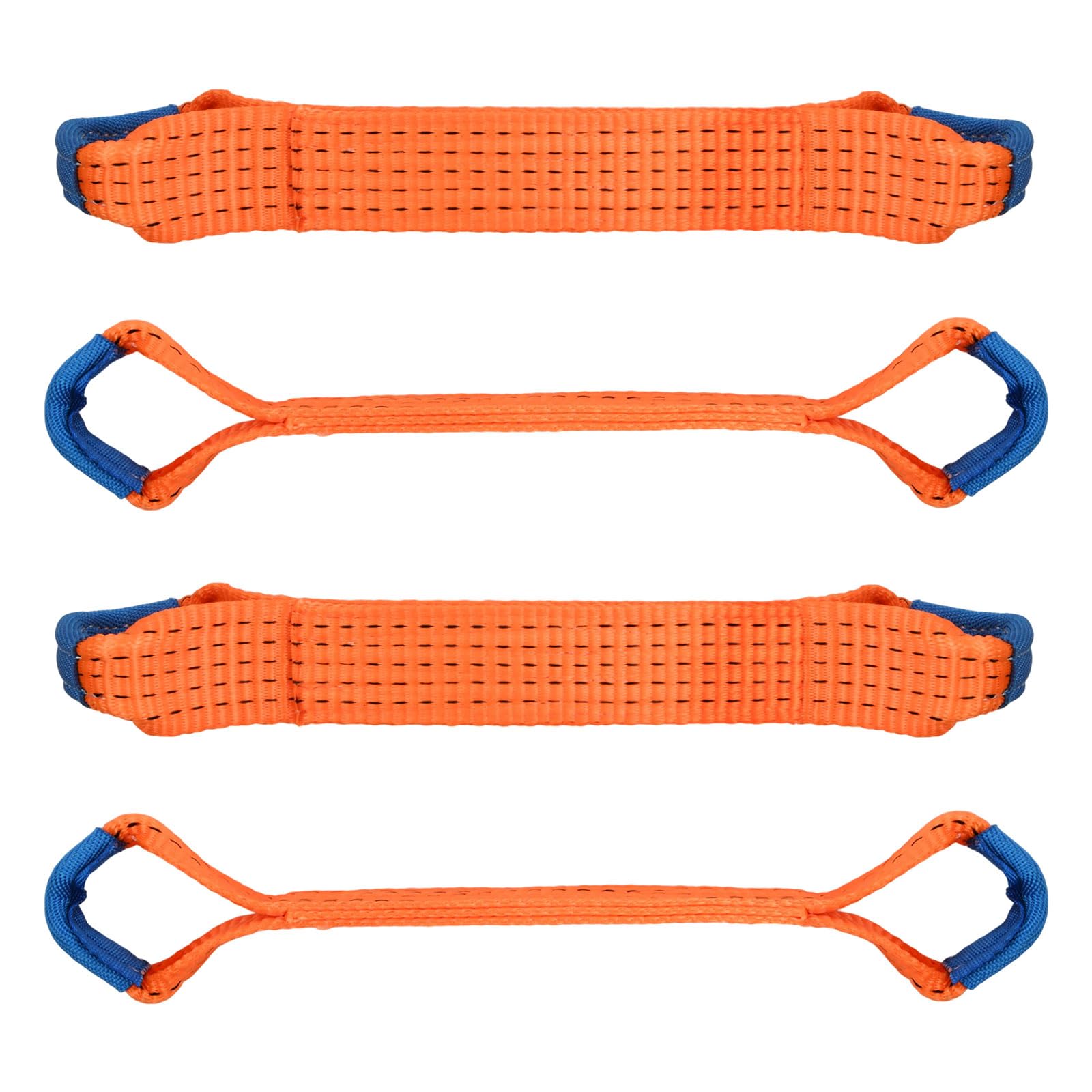 Rundago 4 Stück Orange Abschleppseile für Pkw LKW, 5 cm x 40 cm, 5000 kg Tragfähigkeit, Polyester Rundago 4 Stück Orange Abschleppseile für Pkw LKW, 5 cm x 40 cm, 5000 kg Tragfähigkeit, Polyester von Rundago