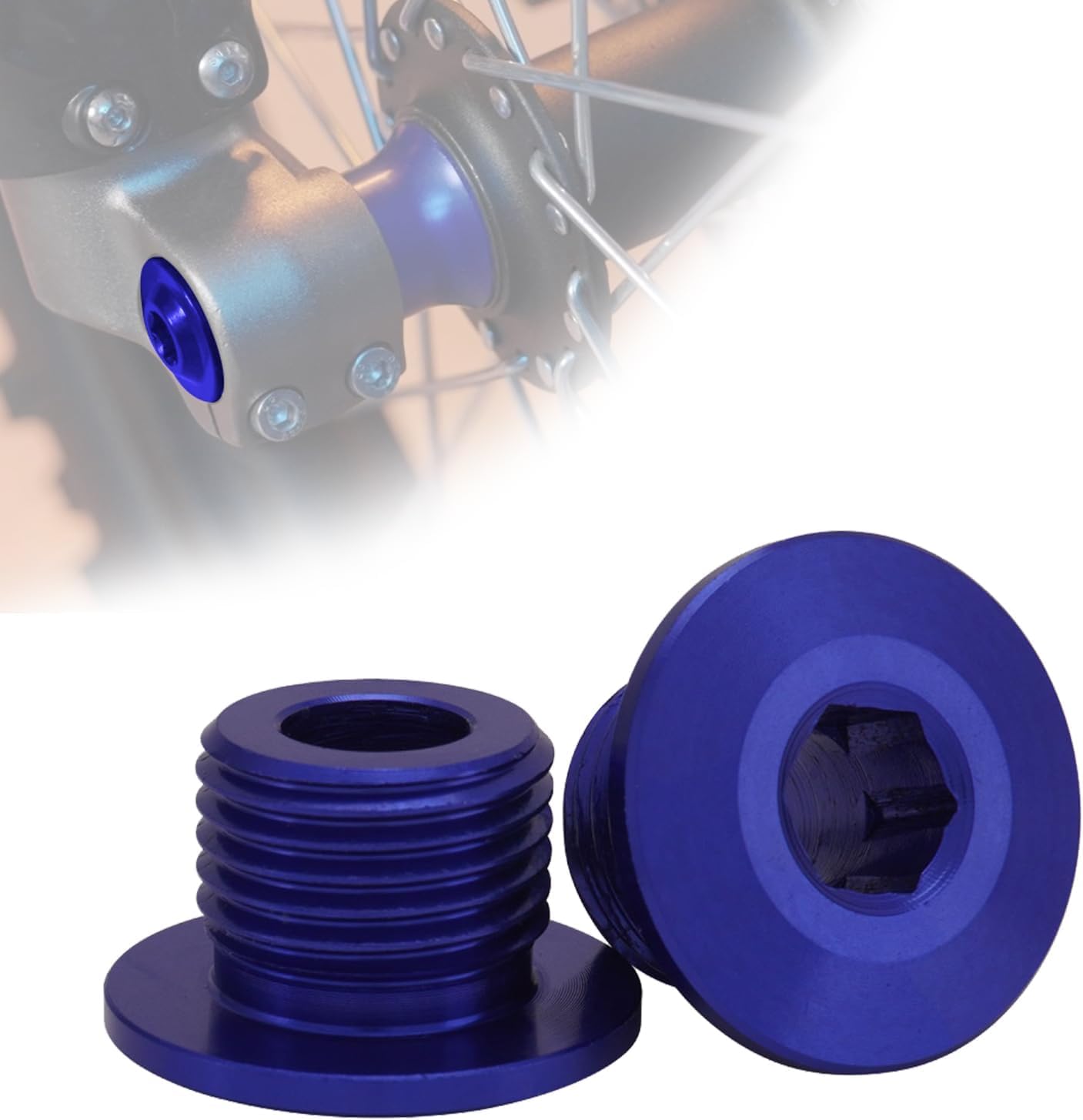 2 Stück Motorrad Vorderrad Achsmutter Schraube, M16 x 1,5 P Achssicherungsmutter Schraube für Elektrofahrrad Surron Sur-Ron Sur Ron Light Bee X/S/L1E X160/X260-Blau 2 Stück Motorrad Vorderrad Achsmutter Schraube, M16 x 1,5 P Achssicherungsmutter Schraube für Elektrofahrrad Surron Sur-Ron Sur Ron Light Bee X/S/L1E X160/X260-Blau von Runfarr
