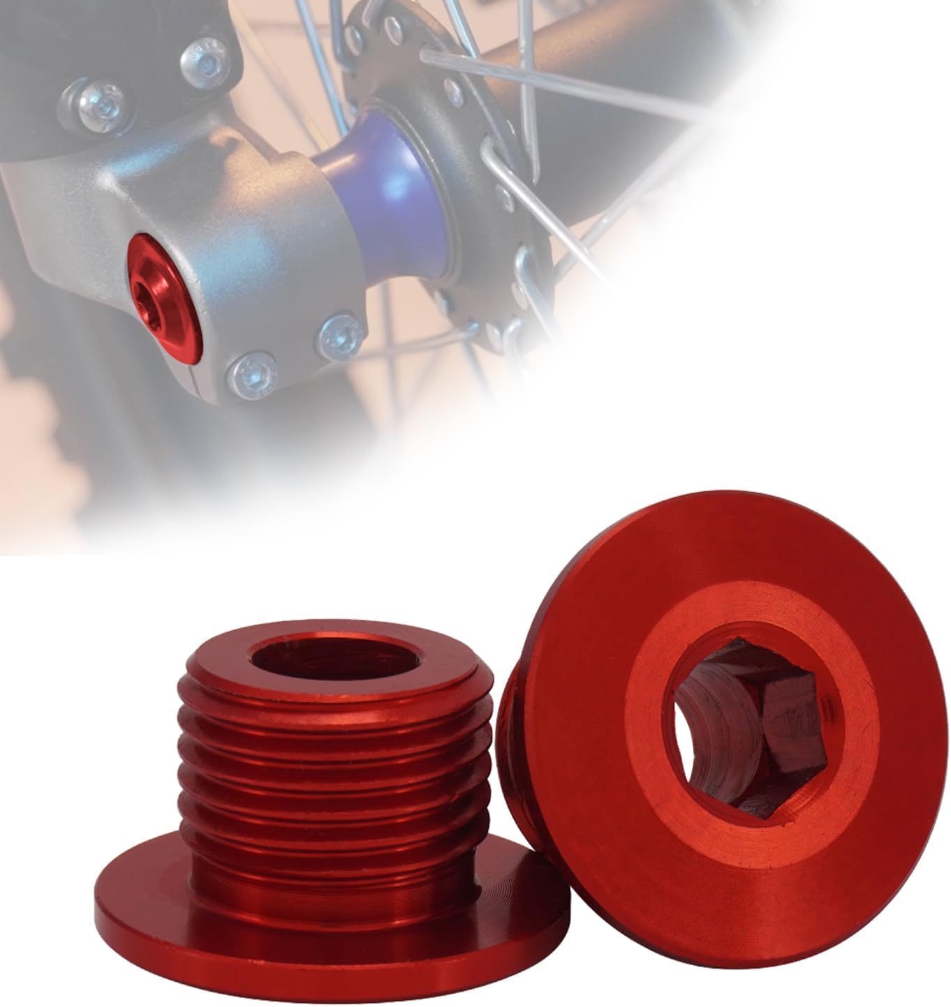 2 Stück Motorrad Vorderrad Achsmutter Schraube, M16 x 1,5 P Achssicherungsmutter Schraube für Elektrofahrrad Surron Sur-Ron Sur Ron Light Bee X/S/L1E X160/X260-Rot 2 Stück Motorrad Vorderrad Achsmutter Schraube, M16 x 1,5 P Achssicherungsmutter Schraube für Elektrofahrrad Surron Sur-Ron Sur Ron Light Bee X/S/L1E X160/X260-Rot von Runfarr