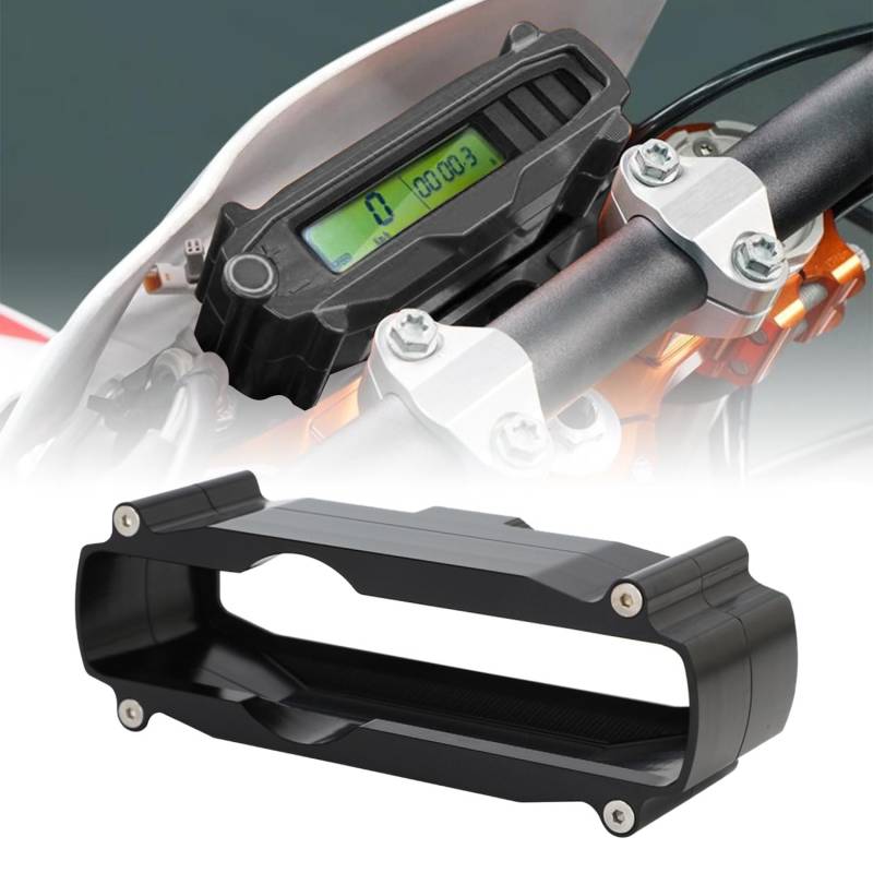 Runfarr Montagehalterung Tachometer Halterung,CNC Motorrad Instrument Halterung für EXC EXC-F XCW XCF-W TPI SIX Days 125 150 200 250 300 350 450 500 2015–2022 Schwarz von Runfarr