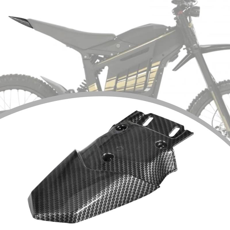 Motorrad Schutzblech Hinten,Motorrad Rücksitz Verkleidung Kurzer Stil,Kotfluegel Hinten Verkleidung Heckabdeckung für Talaria Sting MX3/MX4/MX5-Kohlefaser Muster von Runfarr