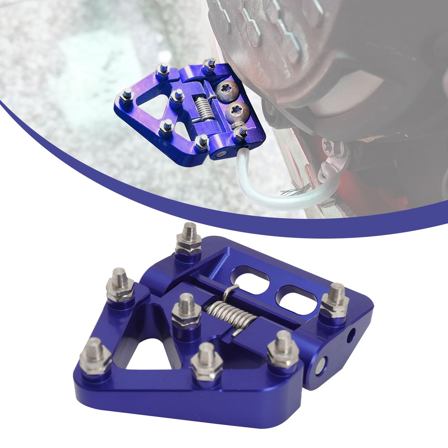 Runfarr Motorrad Hinterrad Bremspedal Trittplatte Spitze klappbar CNC für 125 150 250 300 450 500 501 TE TX TC FC FX FE SX SXF XC XCF EXC EXCF MC MCF Enduro Supermoto Dirt Bike Blau Runfarr Motorrad Hinterrad Bremspedal Trittplatte Spitze klappbar CNC für 125 150 250 300 450 500 501 TE TX TC FC FX FE SX SXF XC XCF EXC EXCF MC MCF Enduro Supermoto Dirt Bike Blau von Runfarr