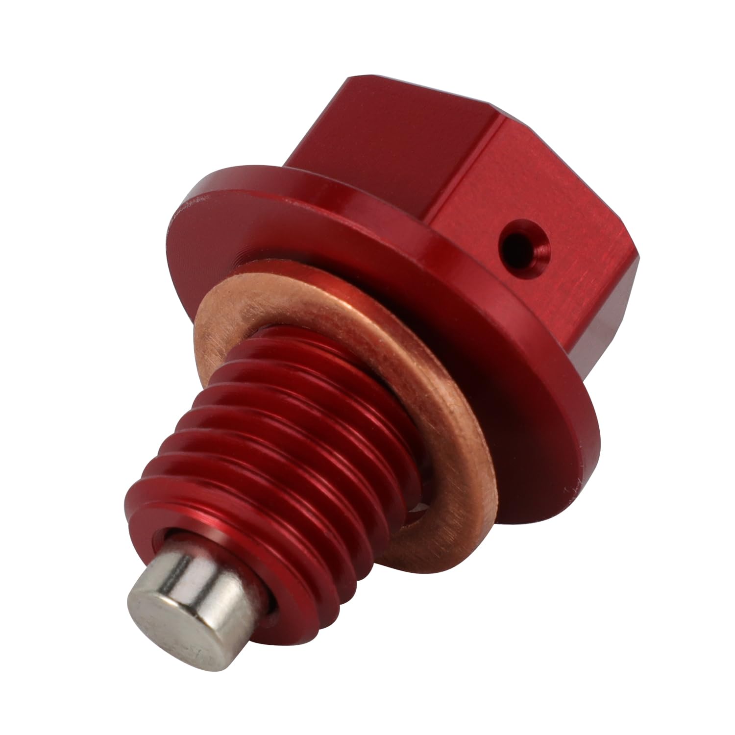 Runfarr Ölablassschraube, CNC Hochfeste Aluminiumlegierung Ölablassschraube Schraube mit eingebautem Magnet Entfernung von Eisenspänen Entwickelt für CRF110L Rot Runfarr Ölablassschraube, CNC Hochfeste Aluminiumlegierung Ölablassschraube Schraube mit eingebautem Magnet Entfernung von Eisenspänen Entwickelt für CRF110L Rot von Runfarr