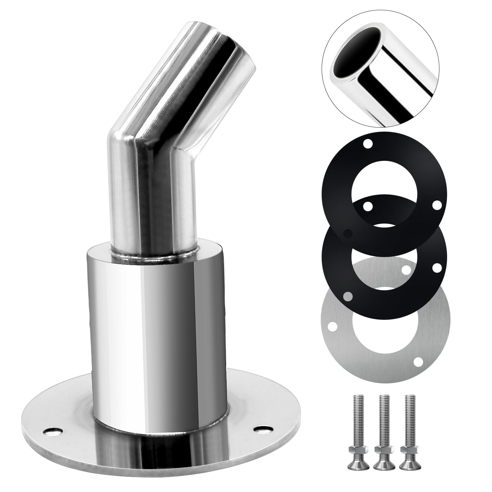 RUNYU Durch Rumpf Auspuff Hautanpassung, Edelstahl 316 Schiffsauspuff Rohrauspuff Schiffshardware Zubehör, 24mm Thru Hull Auspuff Montage, Standheizung Auspuff Boot für LKW Boot Auto RUNYU Durch Rumpf Auspuff Hautanpassung, Edelstahl 316 Schiffsauspuff Rohrauspuff Schiffshardware Zubehör, 24mm Thru Hull Auspuff Montage, Standheizung Auspuff Boot für LKW Boot Auto von Runyu