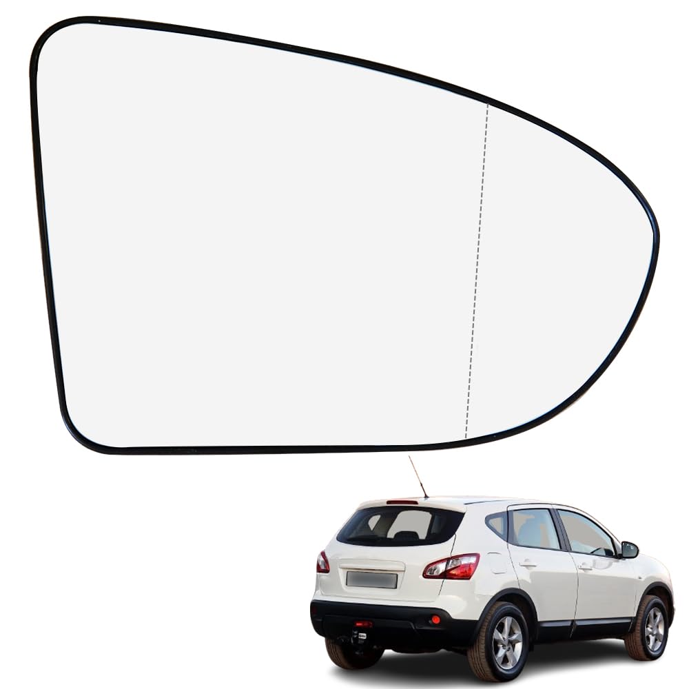 Ruolin Spiegelglas Rechts, Außenspiegel Glas Ersatz Spiegelglas Beheizbar Rechts, Kompatibel mit Qashqai J10 NJ10 2007-2013 Ruolin Spiegelglas Rechts, Außenspiegel Glas Ersatz Spiegelglas Beheizbar Rechts, Kompatibel mit Qashqai J10 NJ10 2007-2013 von Ruolin