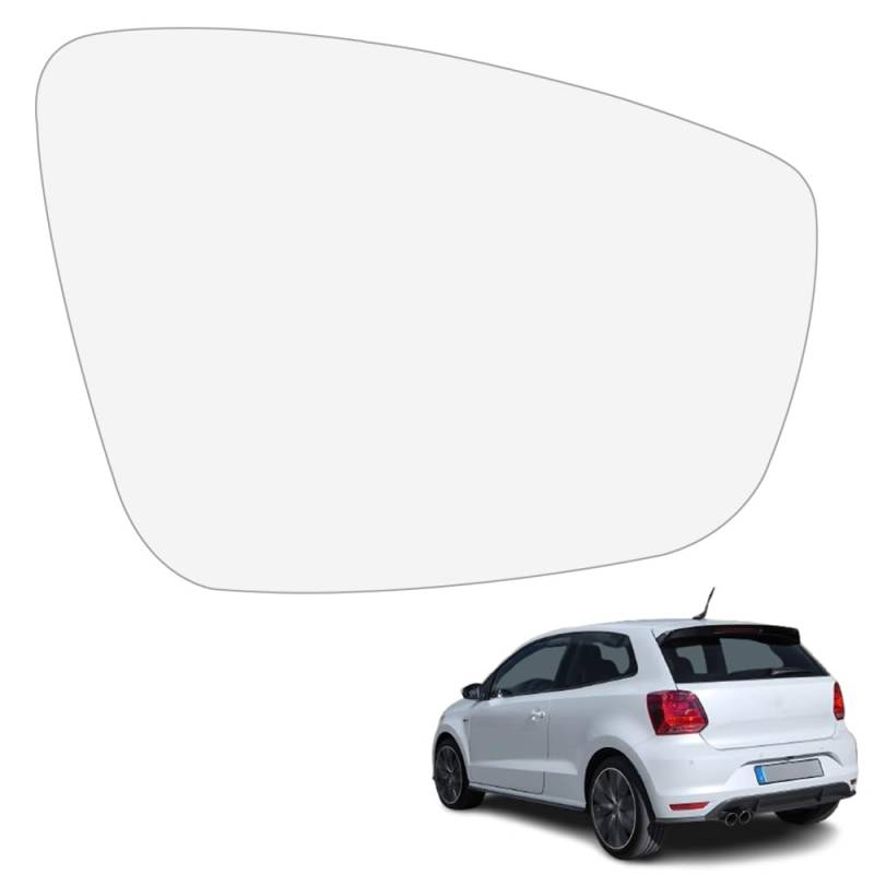 Ruolin Spiegelglas Rechts, Außenspiegel Glas Ersatz Spiegelglas Beheizbar Rechts, Kompatibel mit VW Polo 6R 6C 2009-2017 UP von Ruolin