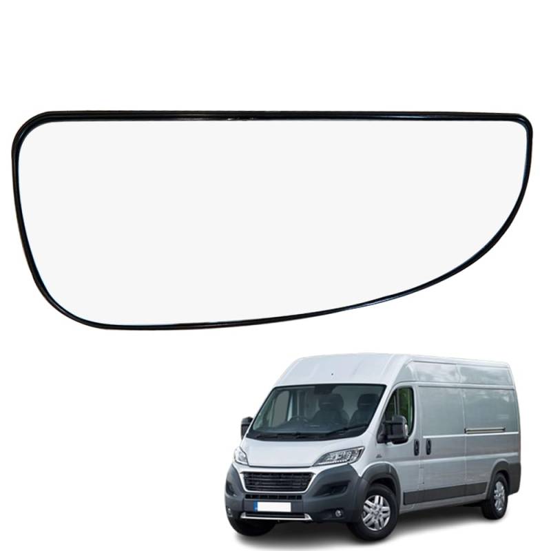 Ruolin Spiegelglas Rechts, Außenspiegel Glas Ersatz Spiegelglas Beheizbar Rechts Kompatibel mit Ducato Jumper Boxer 2006-2021 von Ruolin