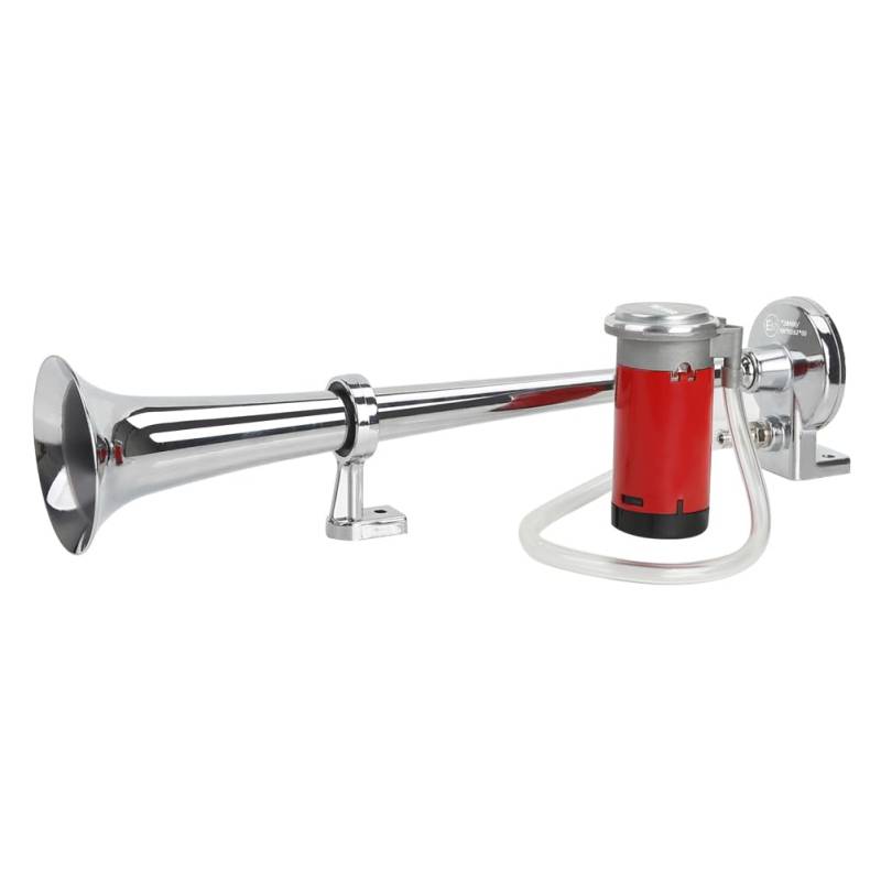 Rupse Hupe Luft Horn Kit, Lufthorn Drucklufthorn auto Horn mit Kompressor 12V für PKW LKW Booten Motorrädern (Silber) von Rupse