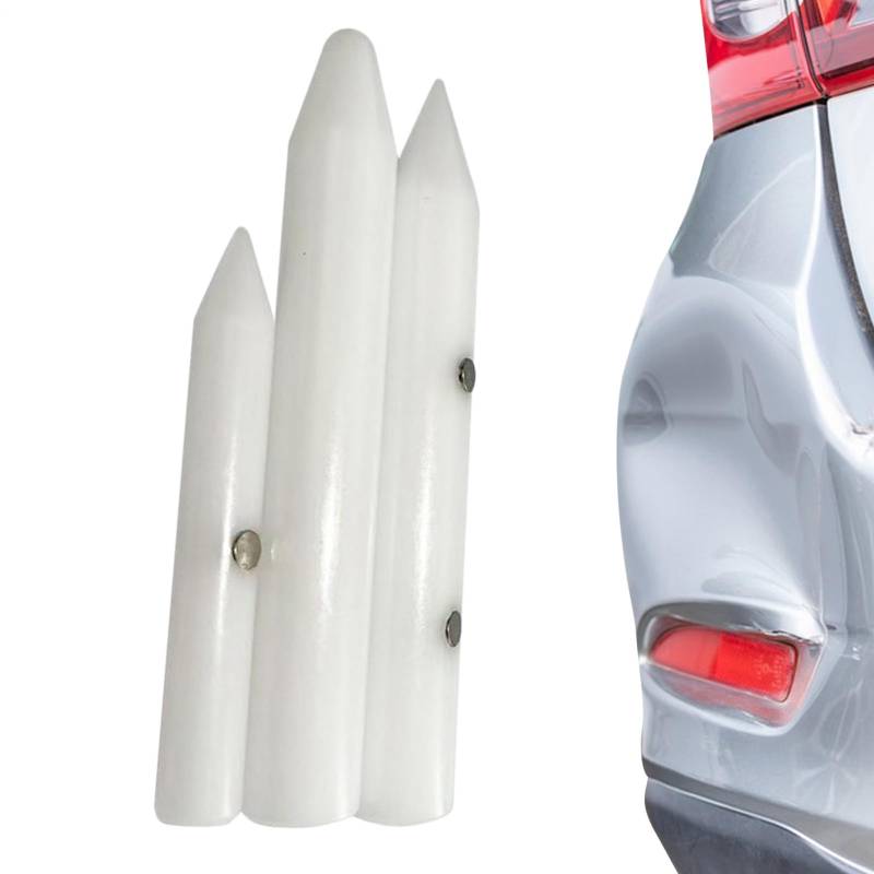 Dent Repair Knock Down Tool, 3X Dent Repair Tap Down Tools Nylon Pens, Vehicle Body Damage Fix Accessories Magnetic Handheld Gadgets for Beginnersr von Rurunklee