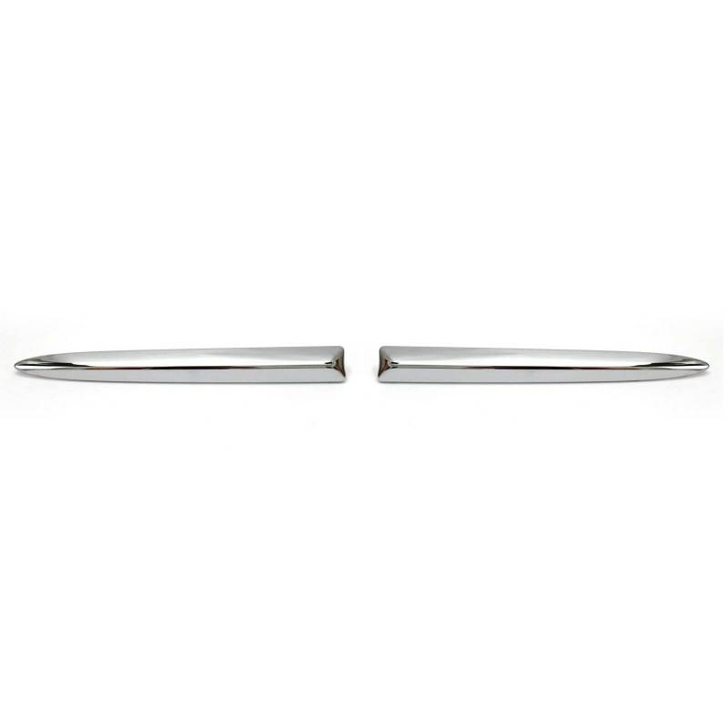 Ruspela Front Stoßstange Oberformung Chrom Trim Pair Set Zubehör für FIAT 500 (312) 2007-2015 Autoteile von Ruspela
